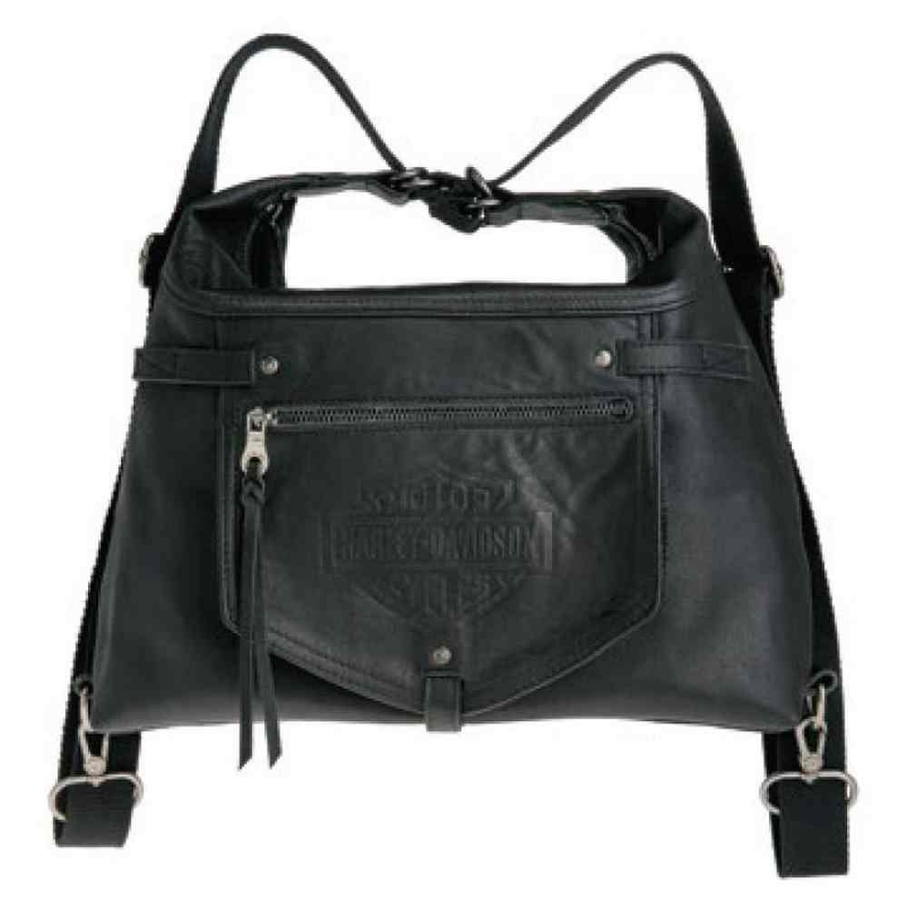 HarleyDavidson Womens Quick Change Hobo Purse / Backpack, Black