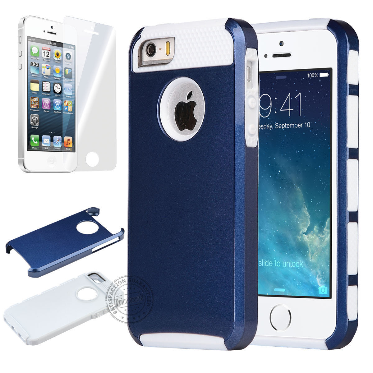 Heavy Duty Armour Hybrid Shock Proof Builders Case Cover For Apple