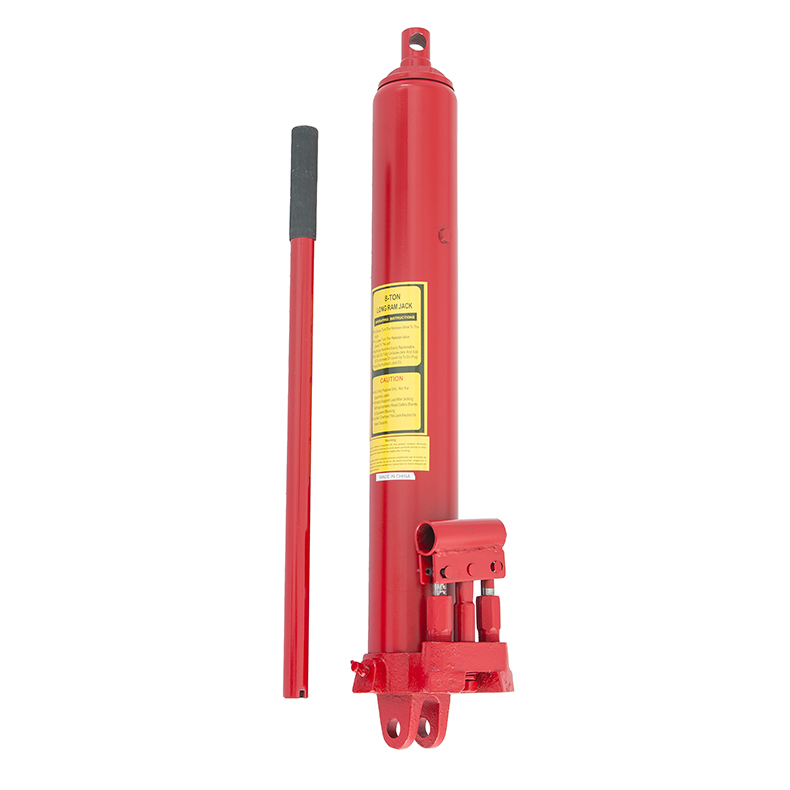 8 ton Long manual Hydraulic Ram Jack Double Pump Engine Lift Cherry