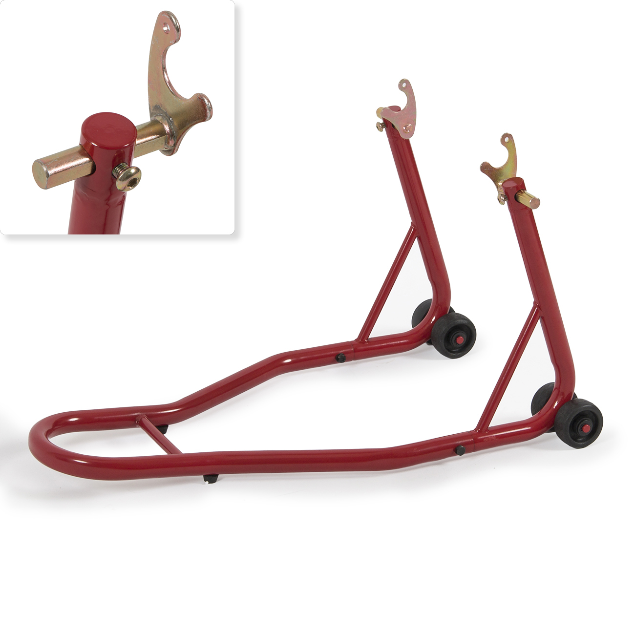 New Universal Motorcycle Stand Rear Stand Swingarm Lift Spool Red Sport