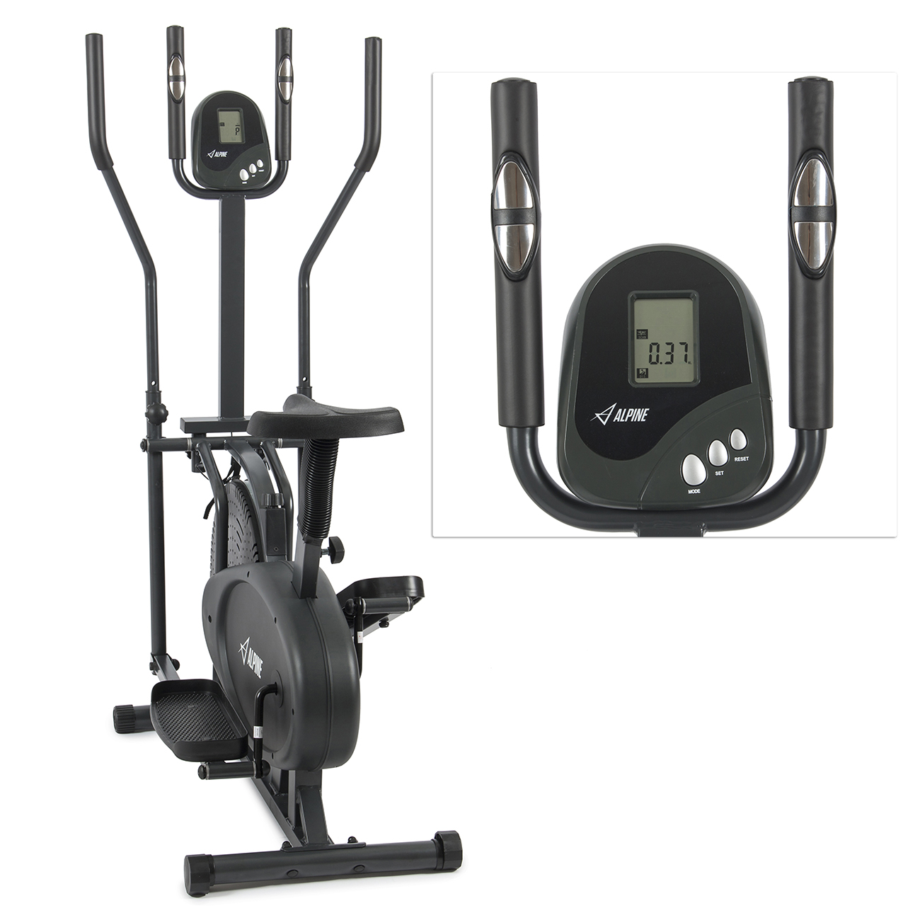 NEW 2 IN 1 Cross Trainer Elliptical Bike Exercise Fitness Machine
