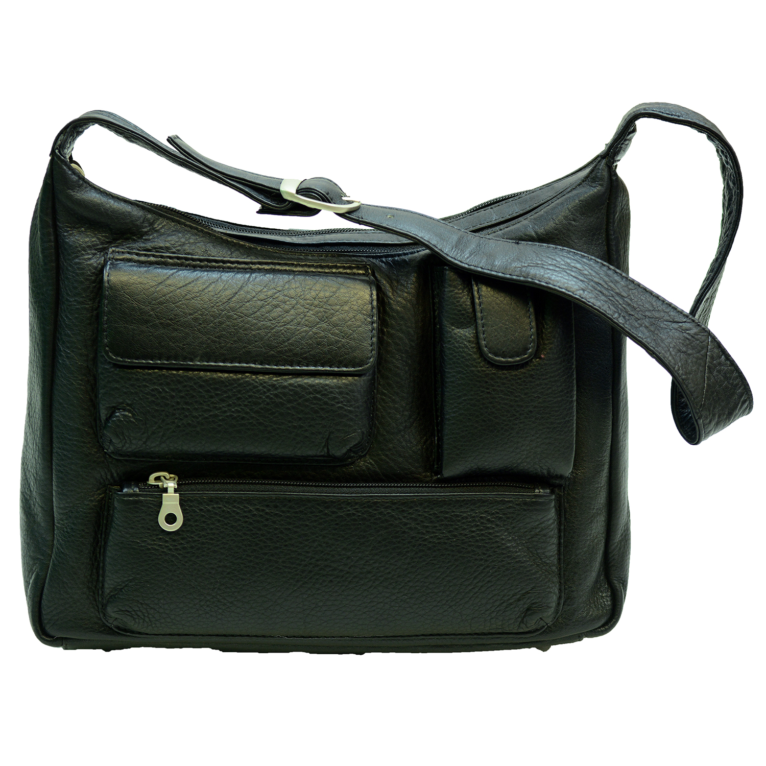 Womens Organizer Handbag Genuine Leather Double Zip eBay