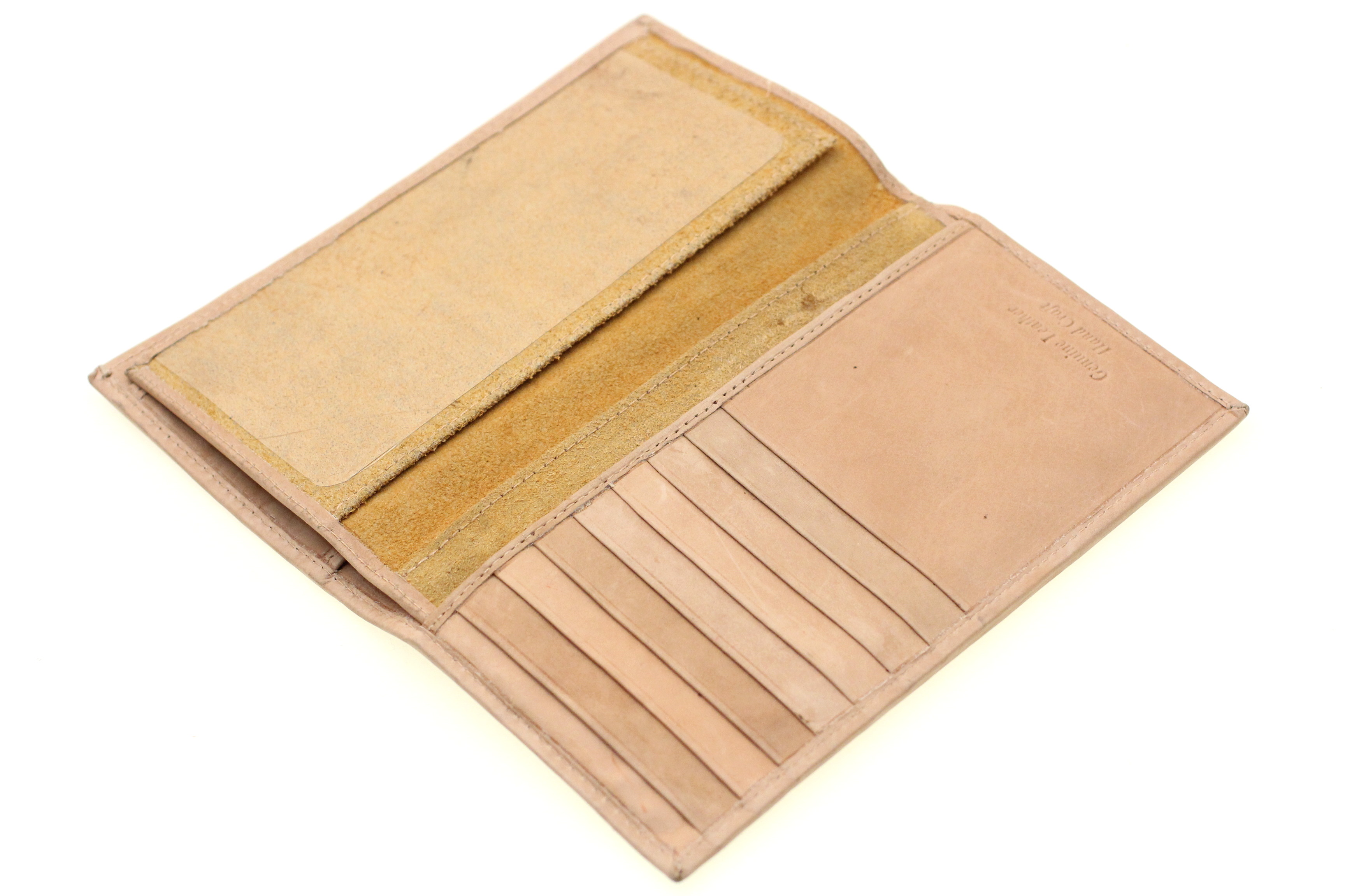 Genuine Leather Checkbook Wallet Men Women Removable Checkbook Cover