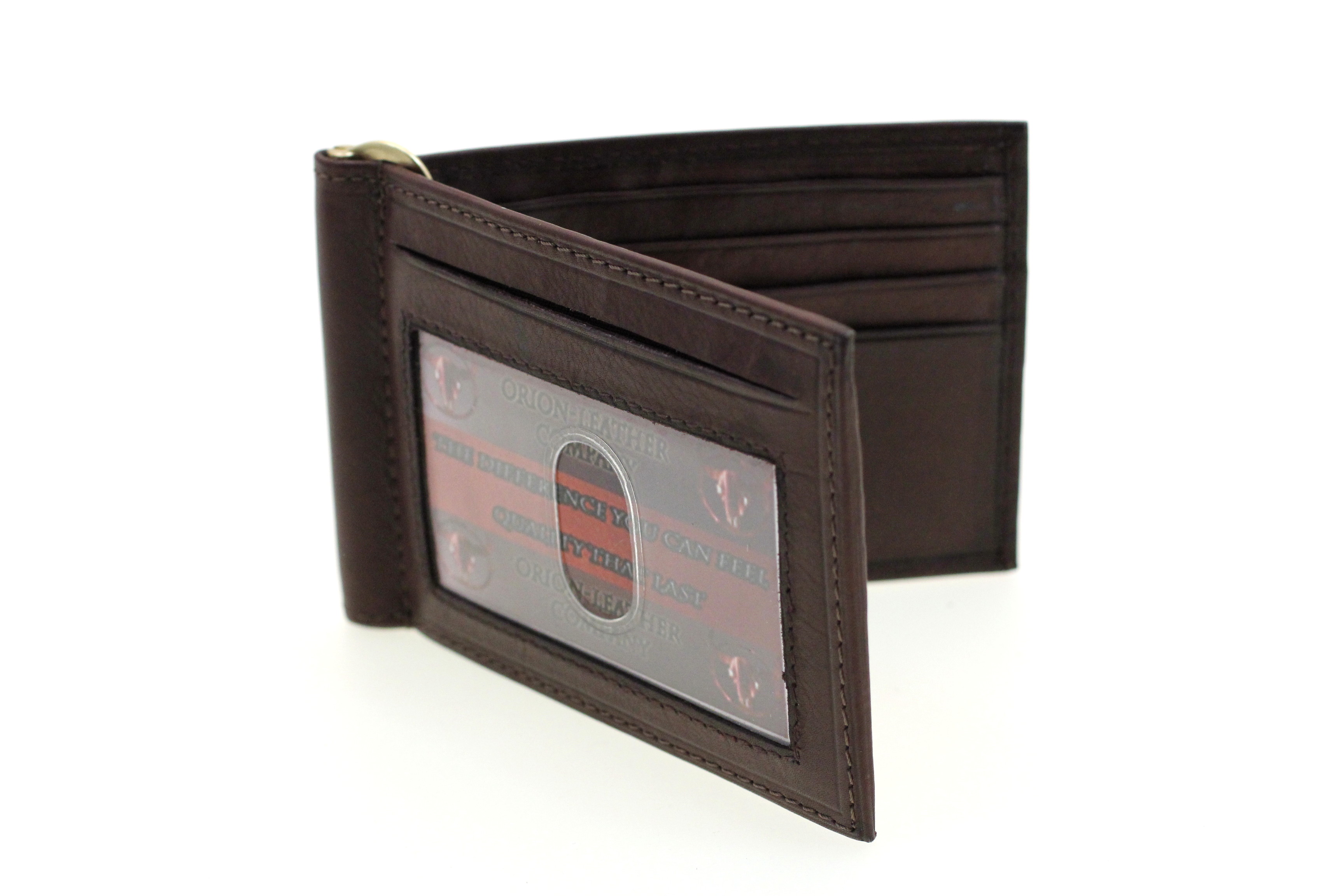 Men Front Pocket Money Clip Bifold Wallet ID Outside Card Holder