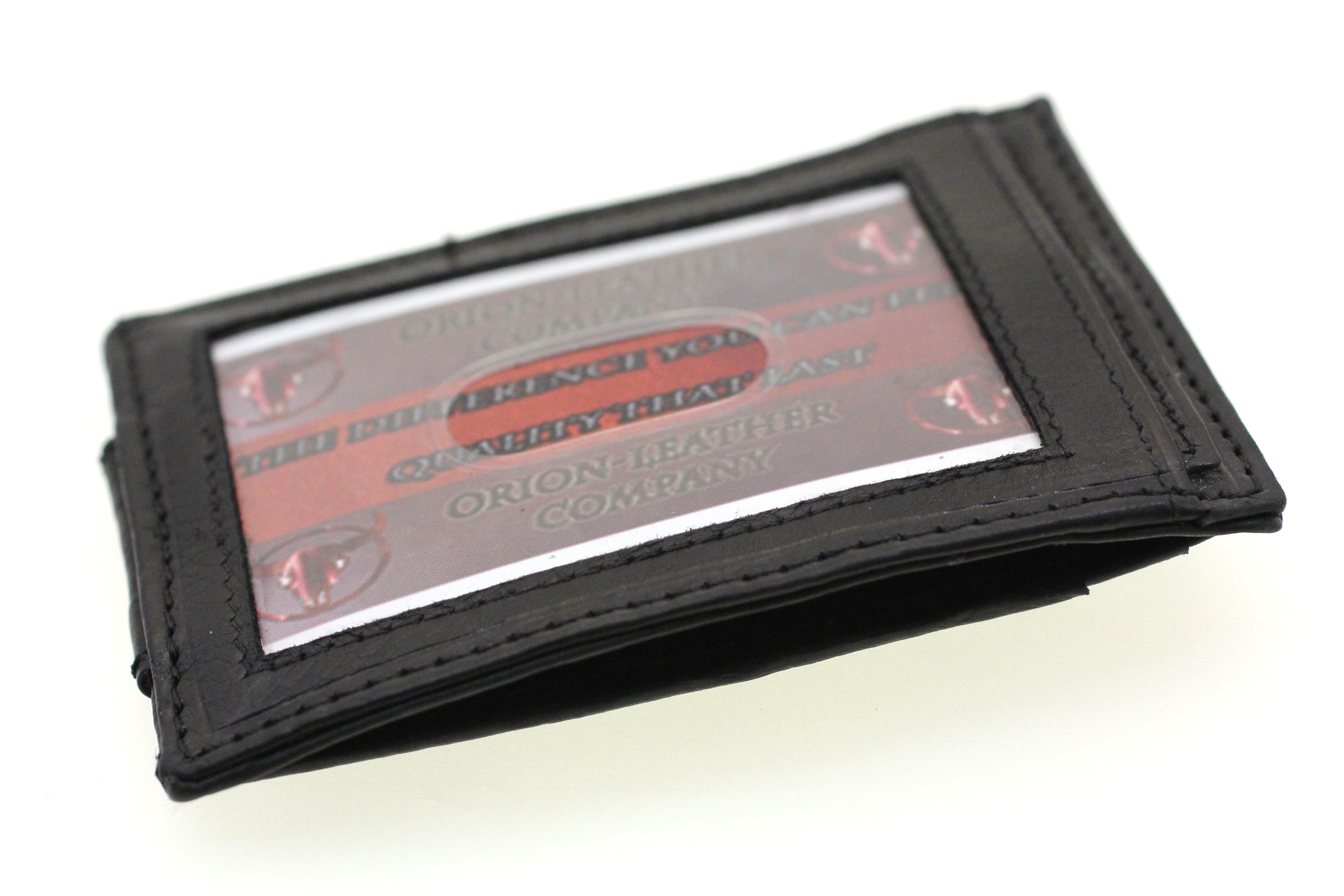 Mens Money Clip Card Holder Slim Front Pocket Genuine Leather