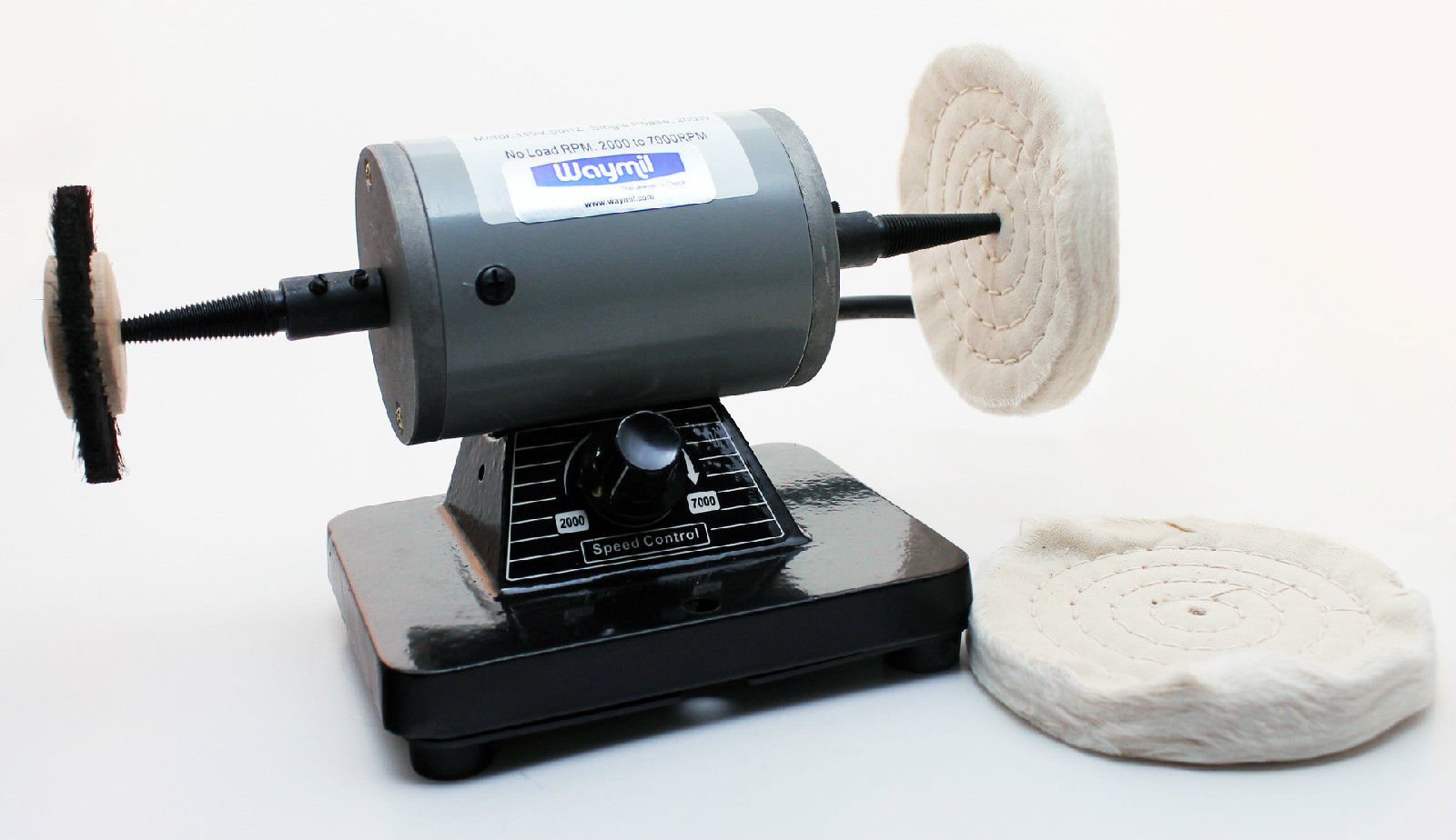 BENCH POLISHER MOTOR JEWELRY POLISHING BUFFING LATHE VARIABLE SPEED