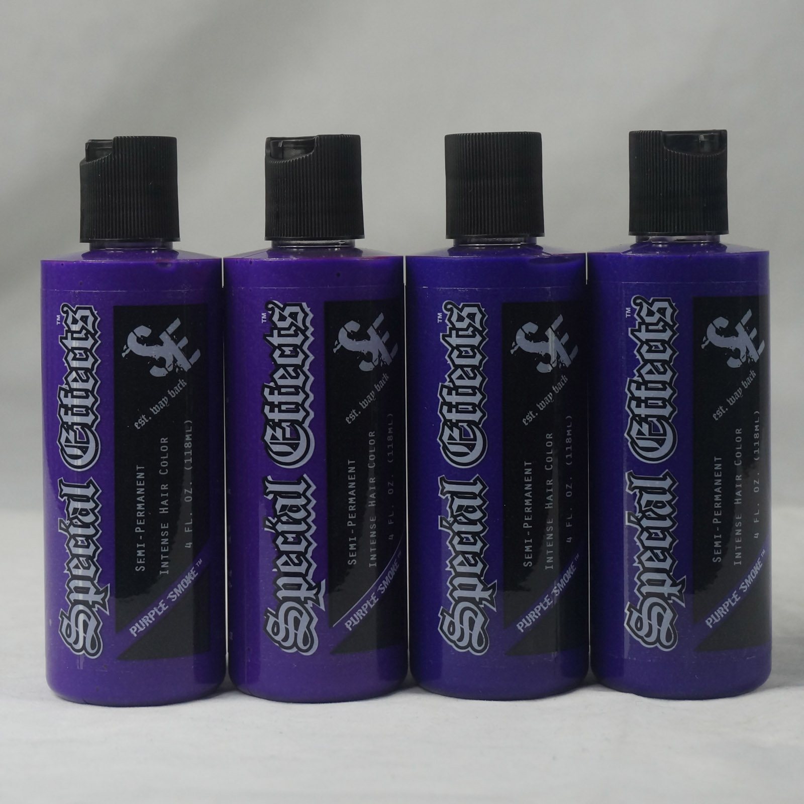 4 Pack SPECIAL EFFECTS Semi Permanent VEGAN Hair Dye Same Color