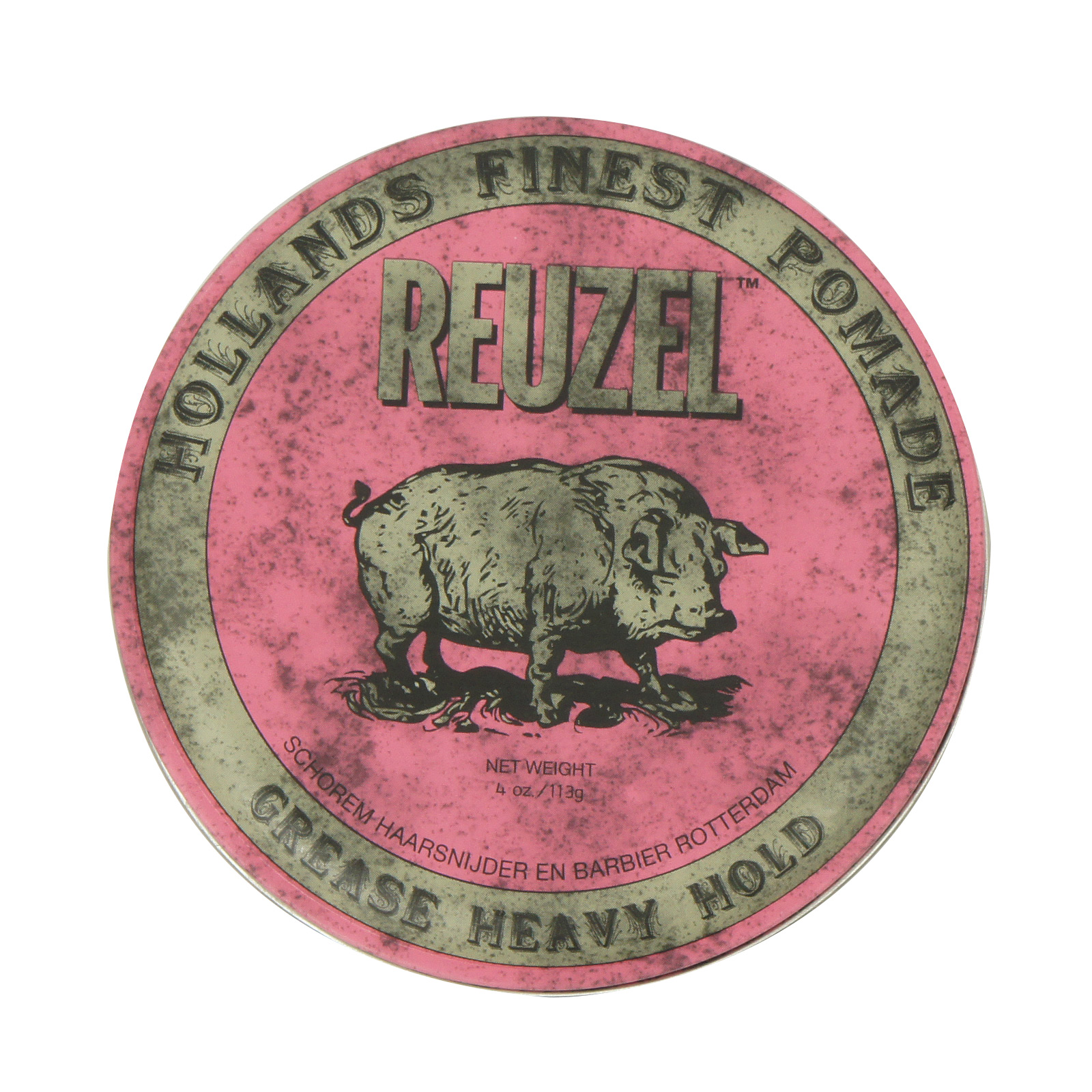 REUZEL PINK STRONG Heavy Hold Grease Pomade 4Oz 113g Free Comb NEW