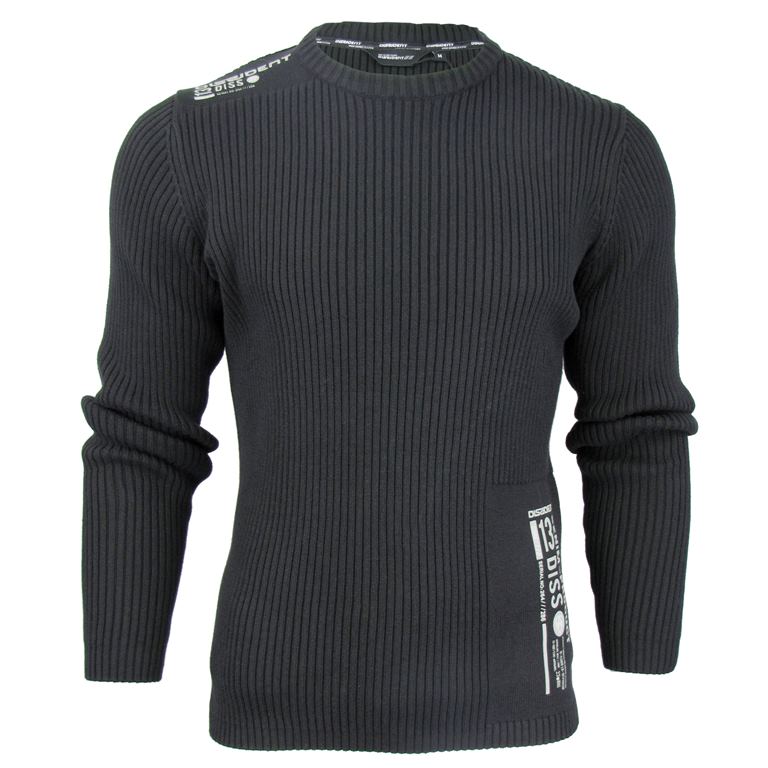 Mens Fashion Dissident 'Westley' Crew Neck Knit Jumper/ Sweater eBay