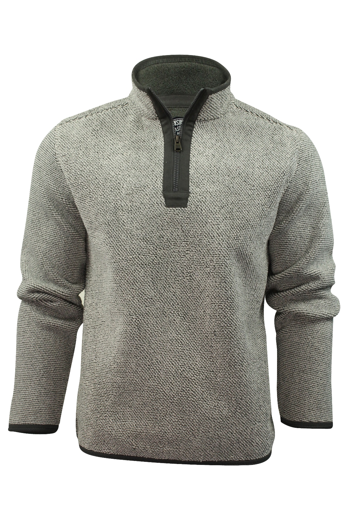 Mens Overhead Zip Jumper by Kensington Eastside with Bonded Micro