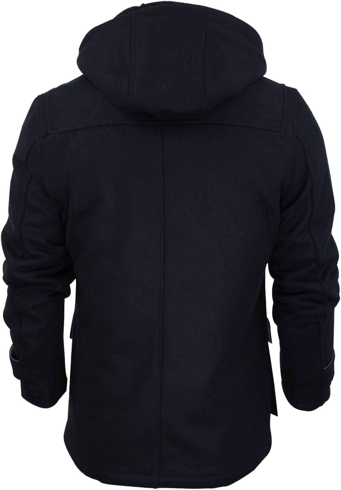 Mens Melton Jacket Dissident 'Broglie' Wool Rich Military Hooded Coat