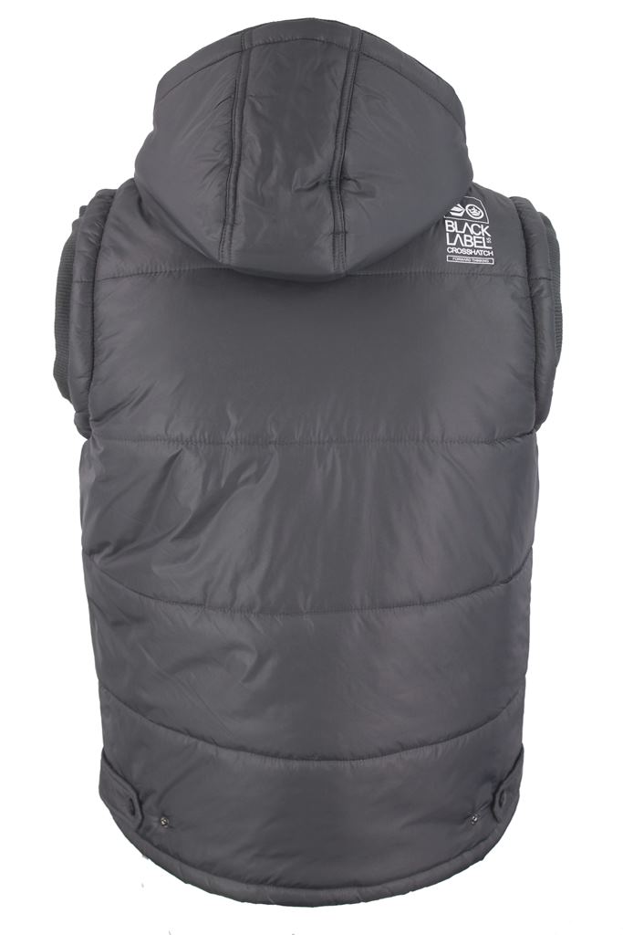 Mens Crosshatch Gilet/ Body Warmer 'Overworld' Hoodie/ Hooded Jacket/ Coat | eBay