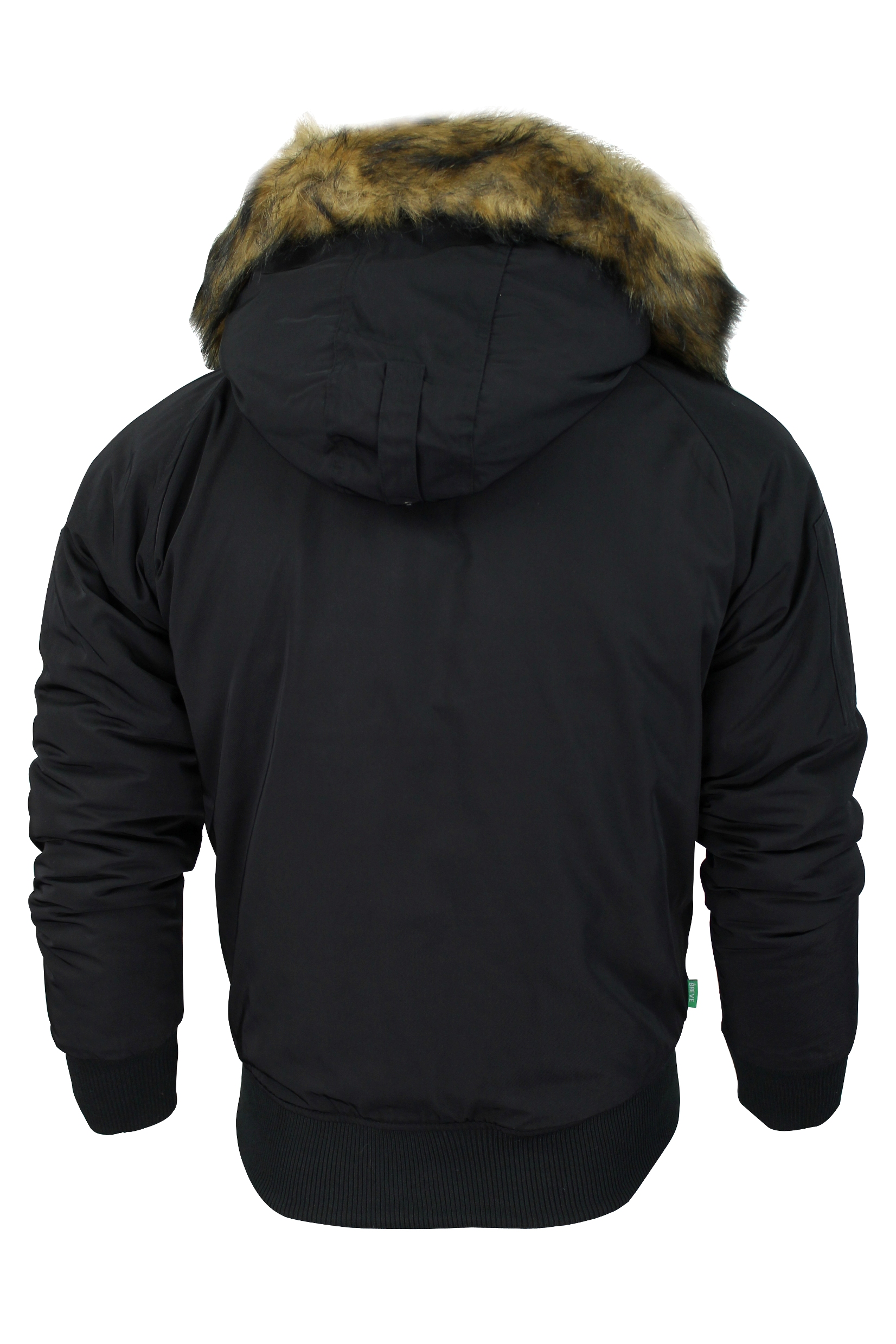 Mens Bomber Jackets by Le Breve 'Deck' Fur Trim Hoodie Coat eBay