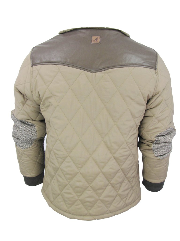 Mens Quilted 'Steppa' Jacket/ Coat By Kangol With A Sherpa Fleece Collar | eBay