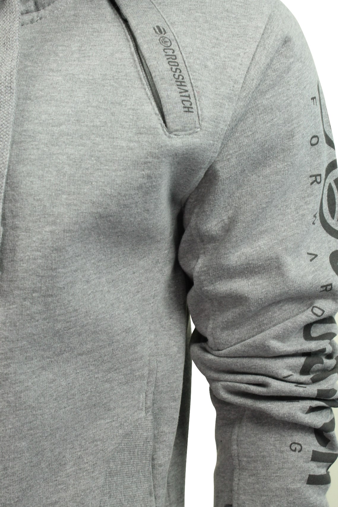 Mens Hoodie/ Jumper by Crosshatch 'Latix' Borg Lined Hood - Picture 10 of 11