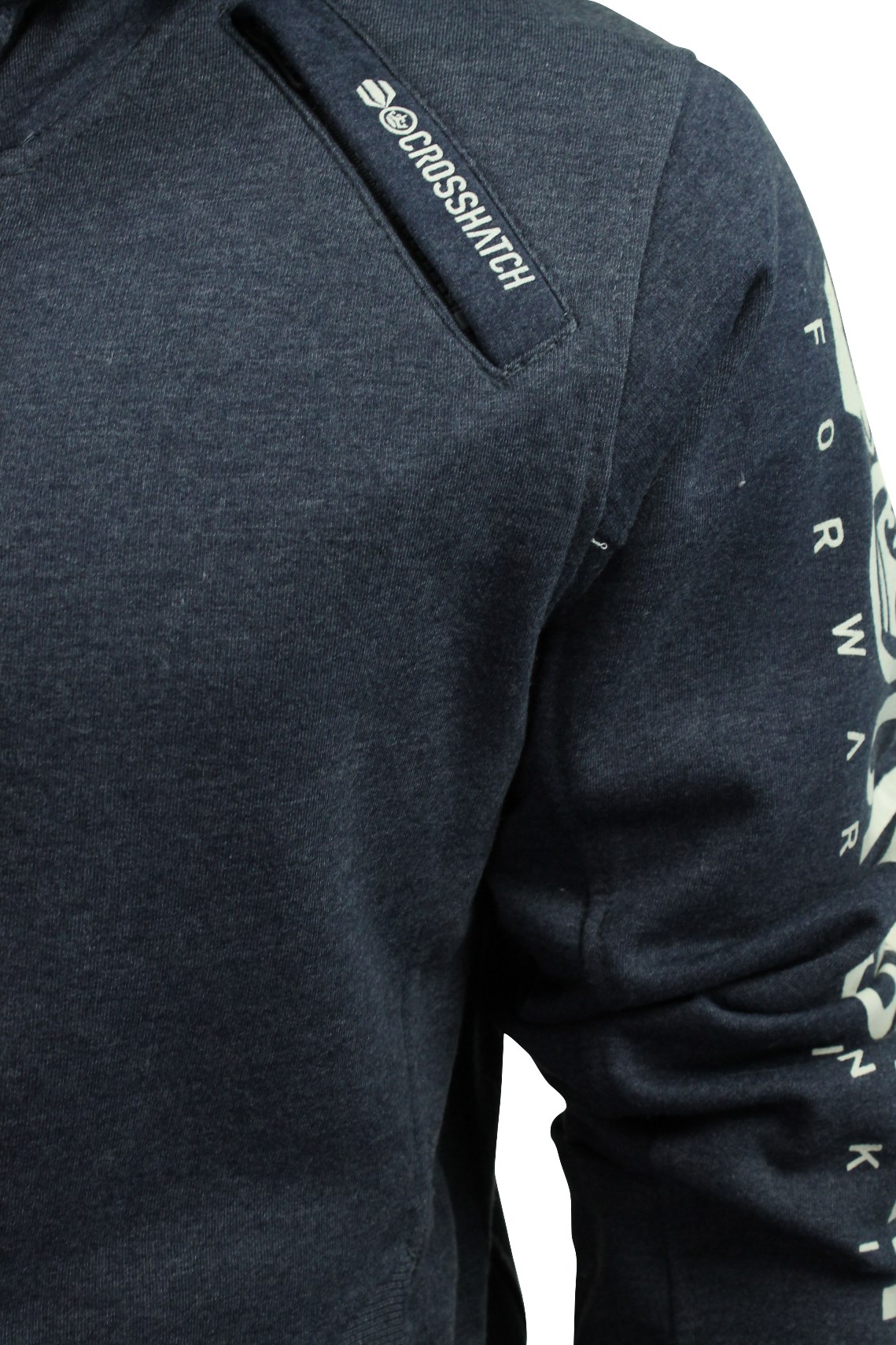 Mens Hoodie/ Jumper by Crosshatch 'Latix' Borg Lined Hood - Picture 7 of 11