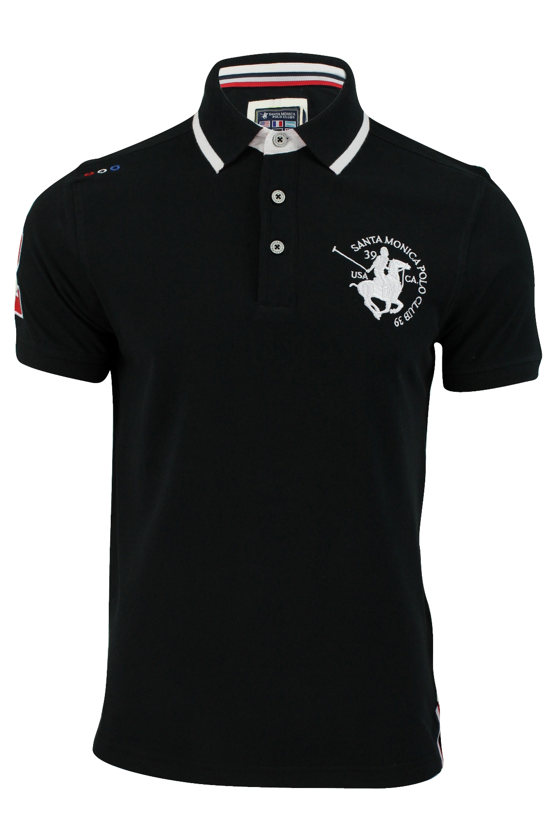 Mens Pique Polo Shirts Santa Monica Polo Club T Shirts 'Gorton' Short Sleeve | eBay