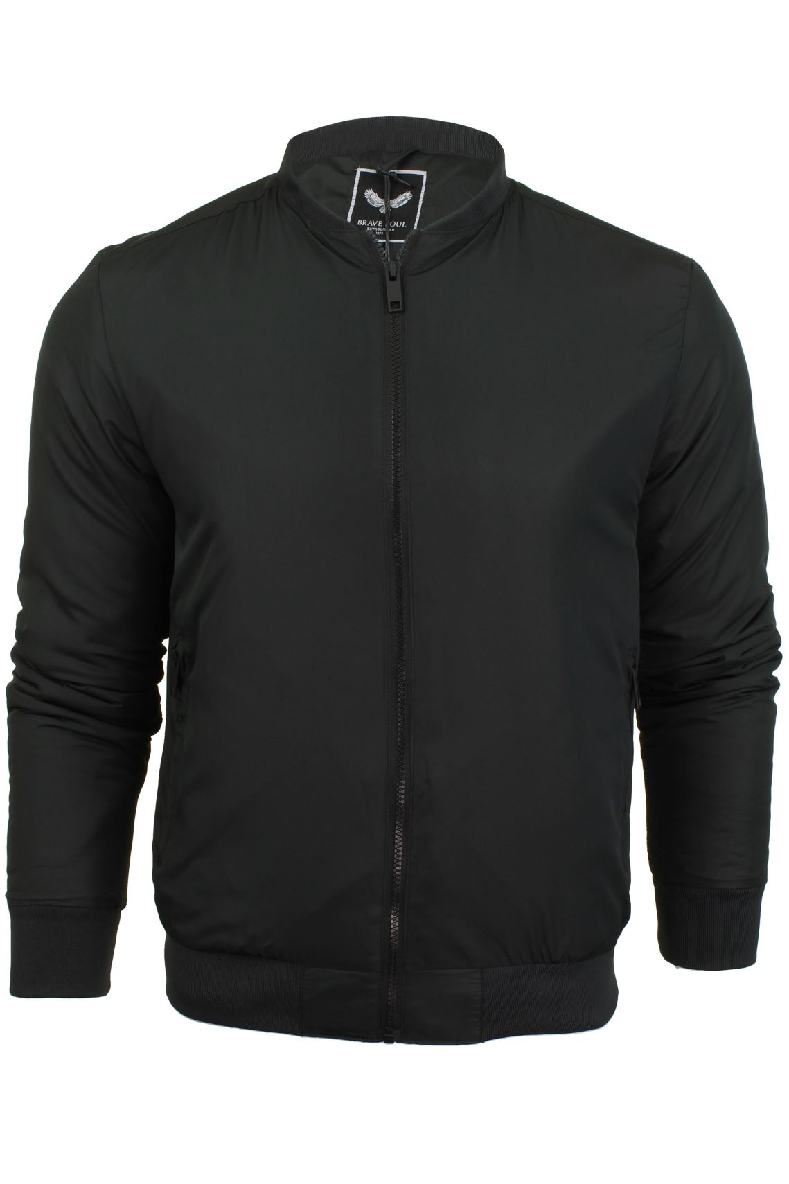 Mens Bomber Jacket by Brave Soul 'Oslo' MA1 Padded Retro Army eBay