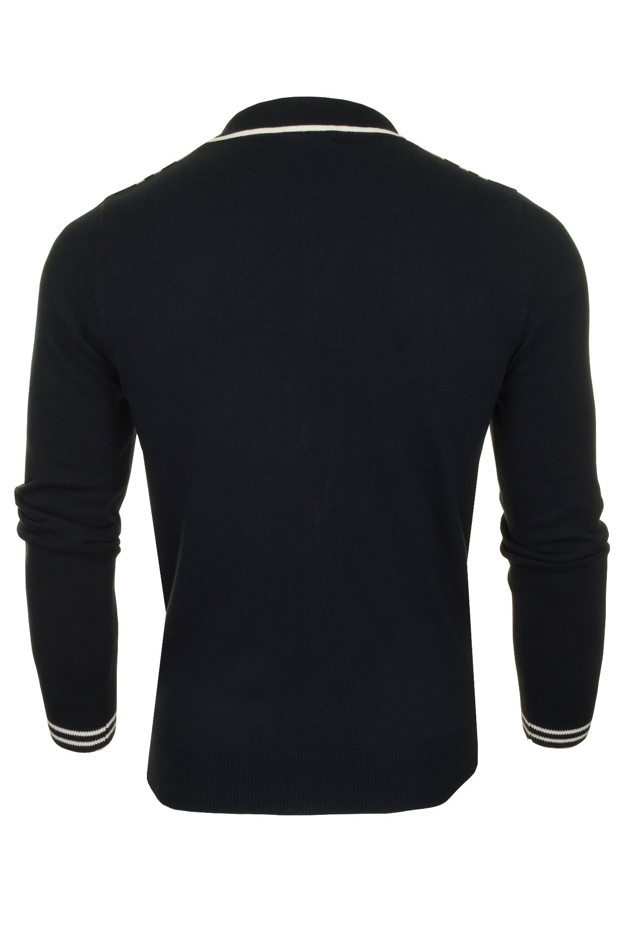 Brave Soul /'Mellor/' Full Zip Stripe Cardigan Jumper