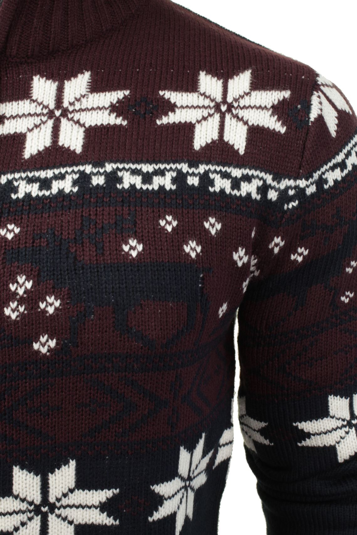 Mens Christmas/ Xmas Zip Up Cardigan Jumper by Soul Star eBay