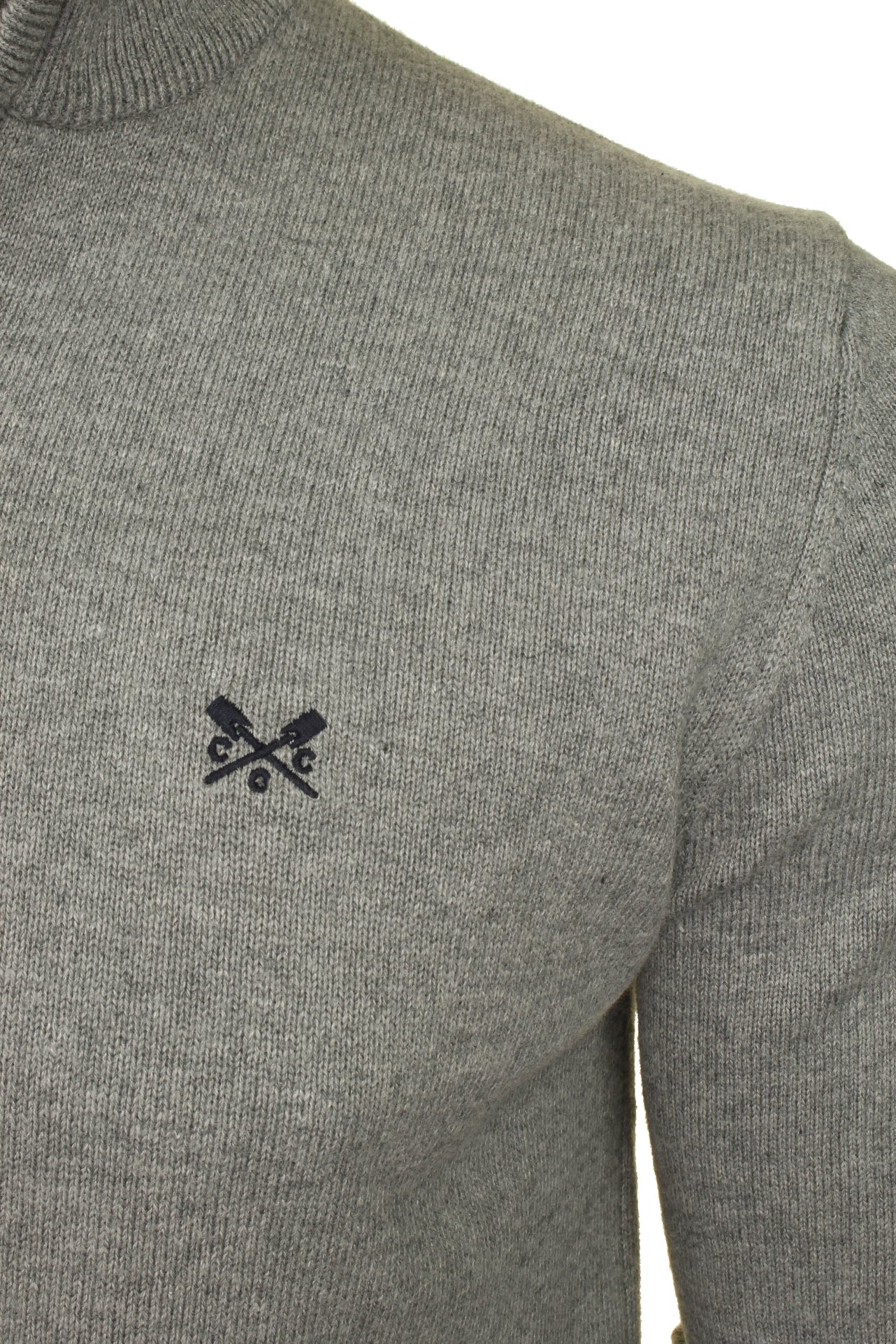 Details about / Crew Clothing Mens Classic 1//2 Zip Knit Jumper