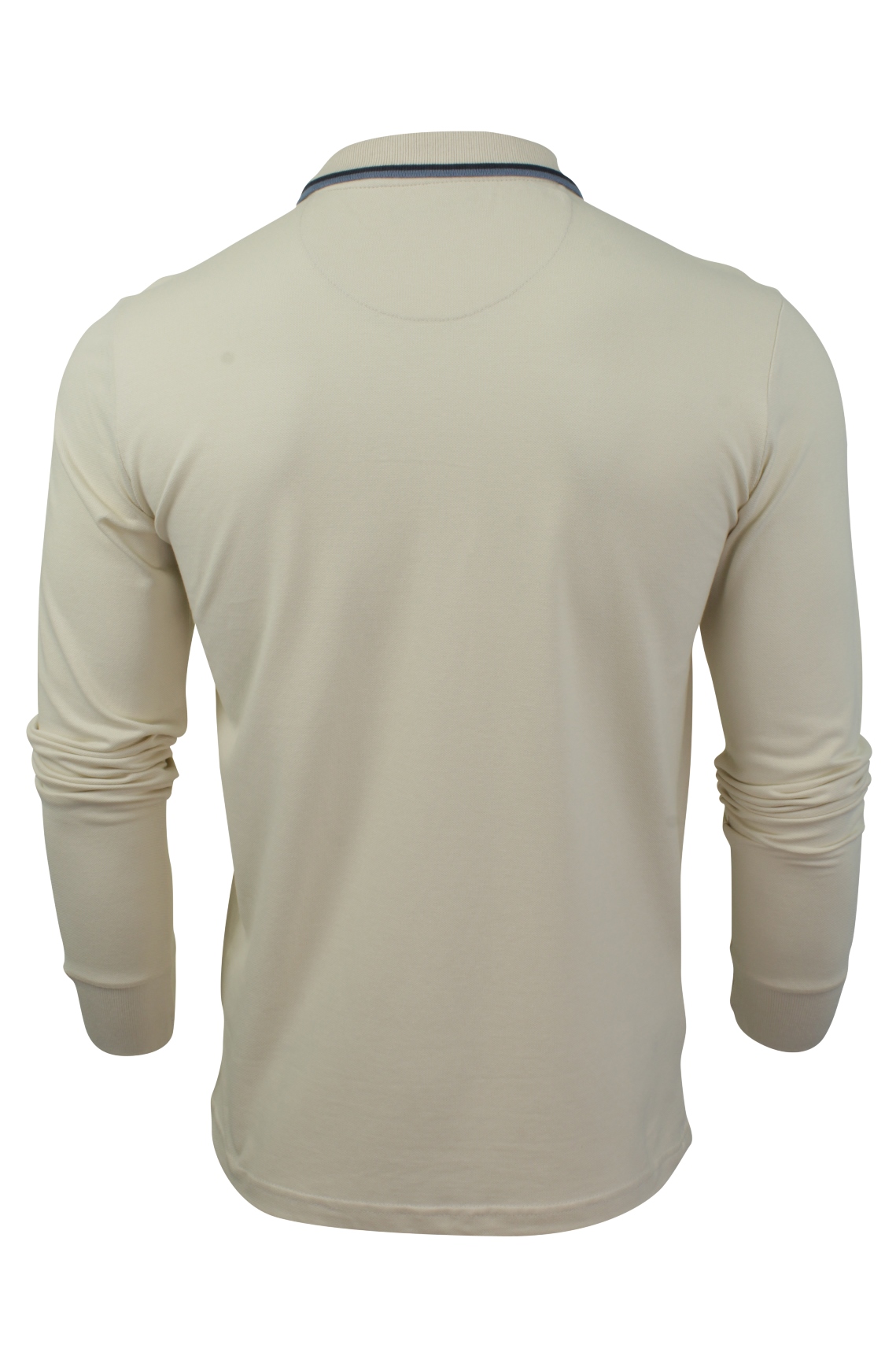 Mens Polo T-Shirt by Brave Soul /'Kennedy/' Tipped Collar Long Sleeved