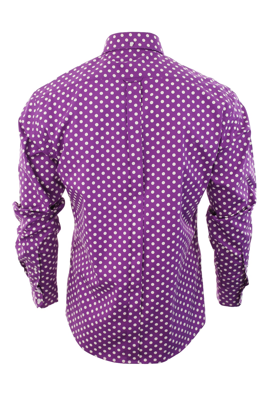 Mens Retro shirt by Relco Polka Dot Button Down Long Sleeve Vintage