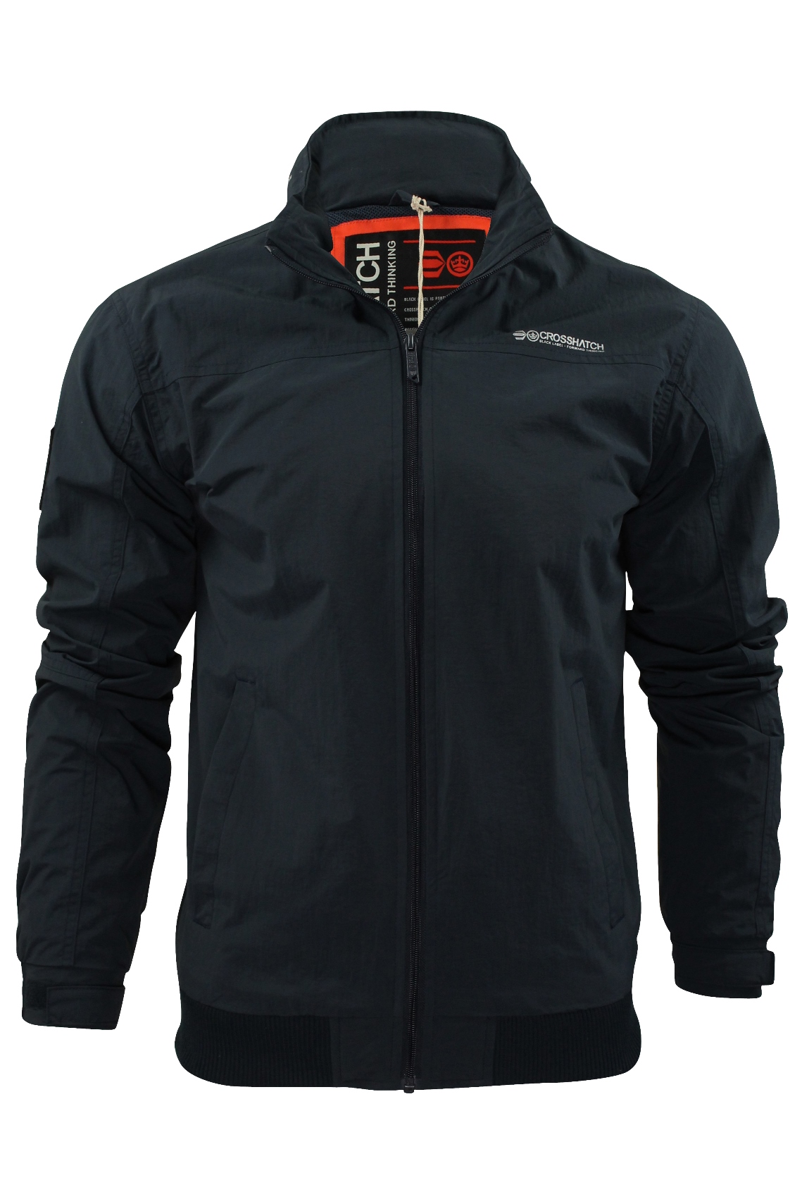 Mens Zip Through Jacket by Crosshatch 'Reflector' with a Hidden Hood eBay