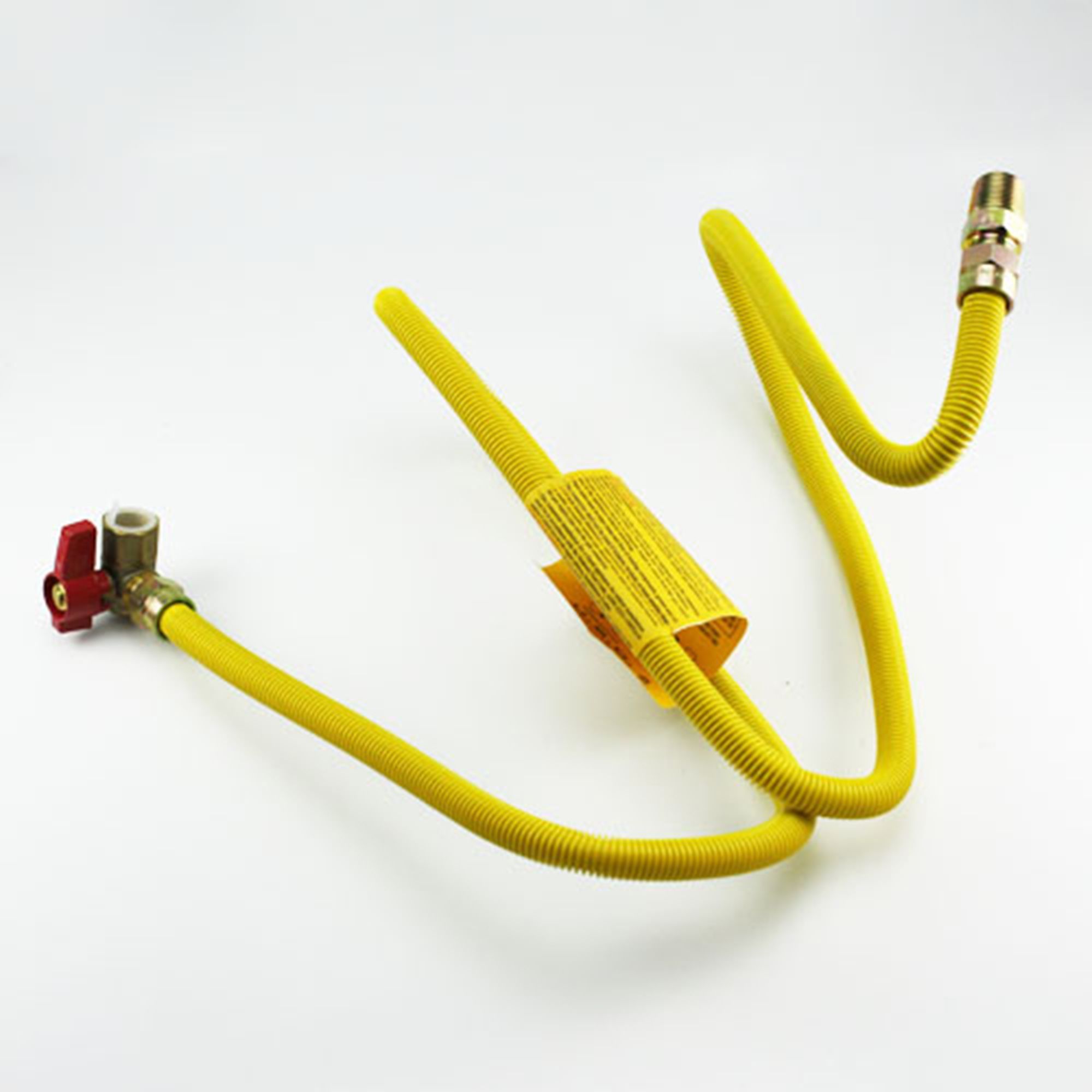 72" Flexible Gas Appliance Line With 1/2" OD 1/2 MIP x 1/2 FIP 90 Deg