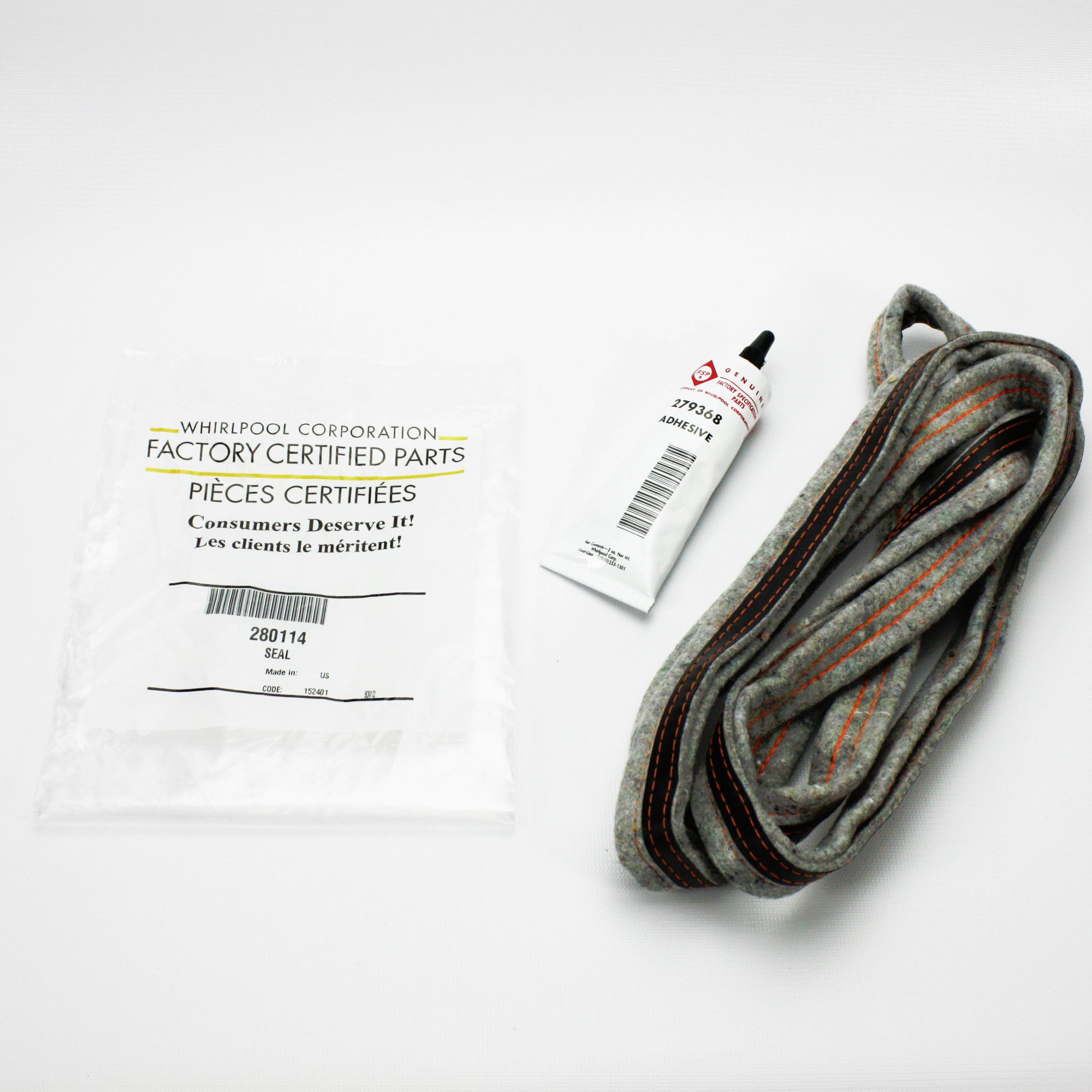 280114 Whirlpool Clothes Dryer Felt Seal Kit with Adhesive eBay