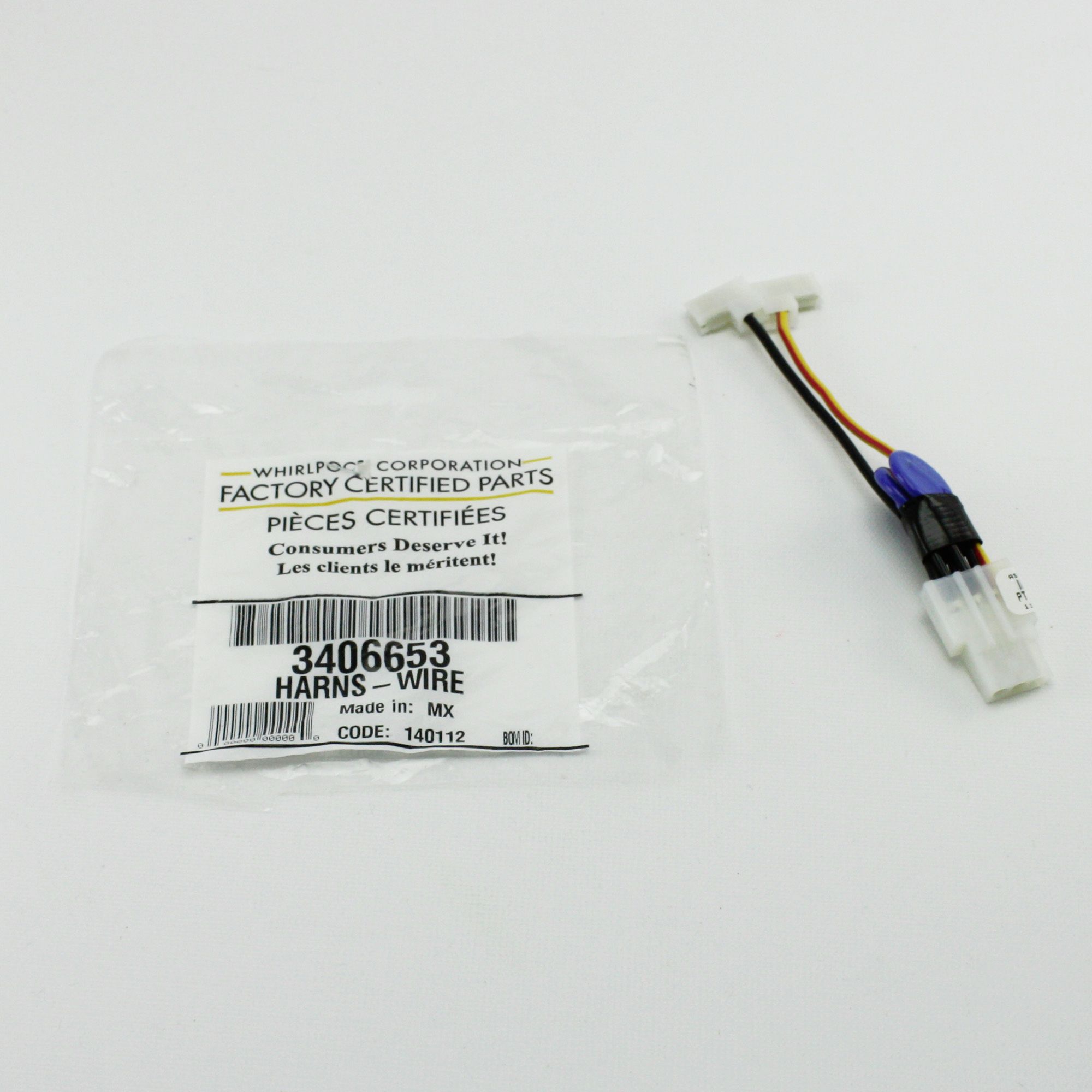 Genuine OEM 3406653 Whirlpool Kenmore Dryer Moisture Sensor Wire