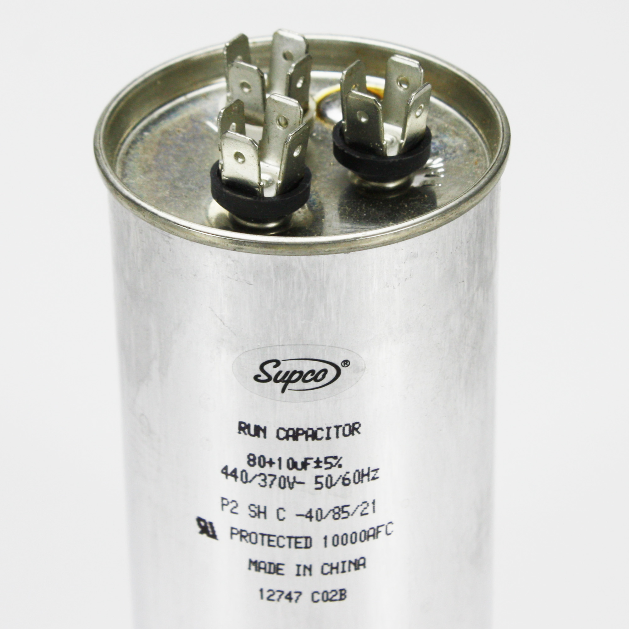 80+10 MFD 440 Volt Round Motor Capacitor for Heil Amana Carrier Bryant LG