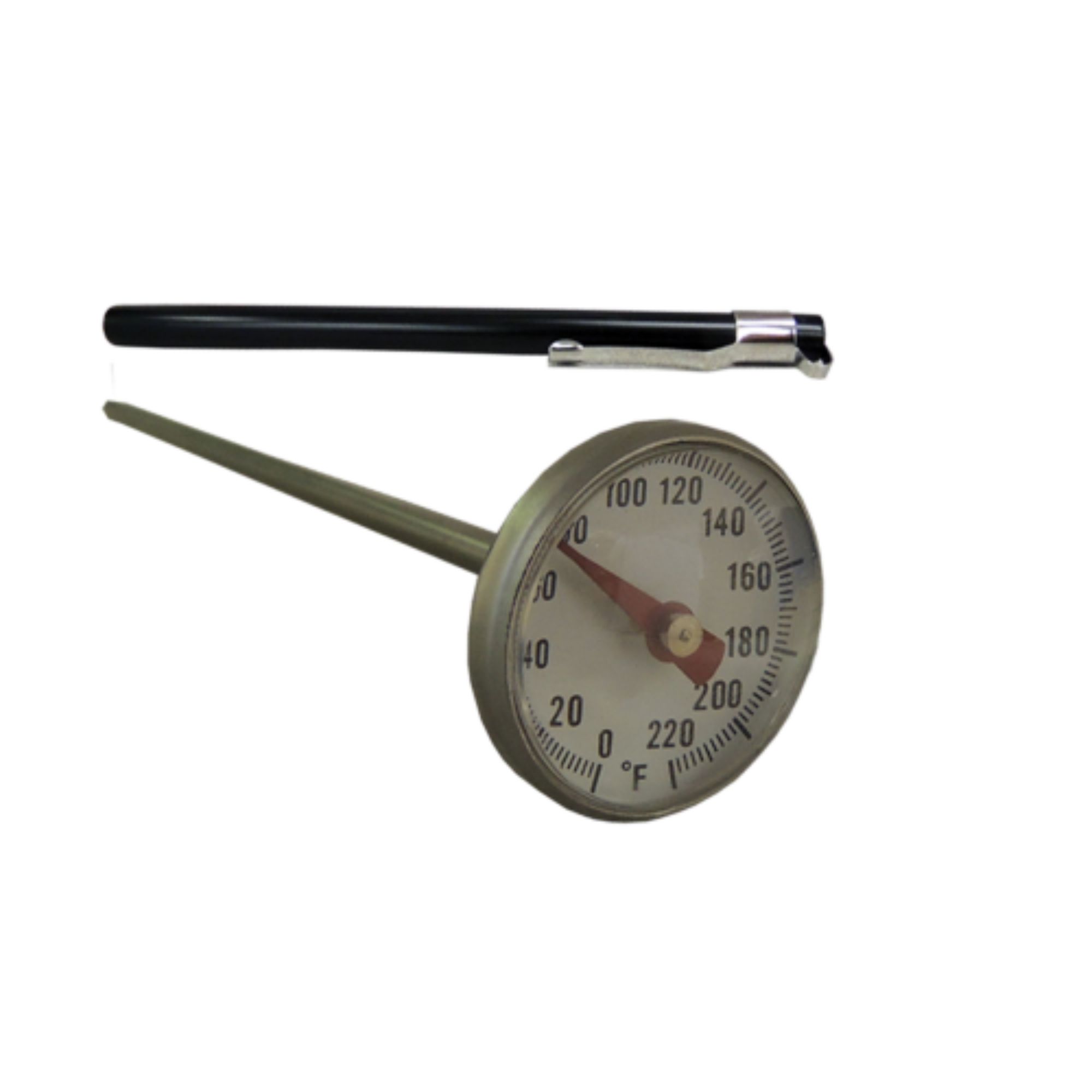 Supco ST02 Stainless Steel Pocket Dial Thermometer 5" Stem 1" Dial 220