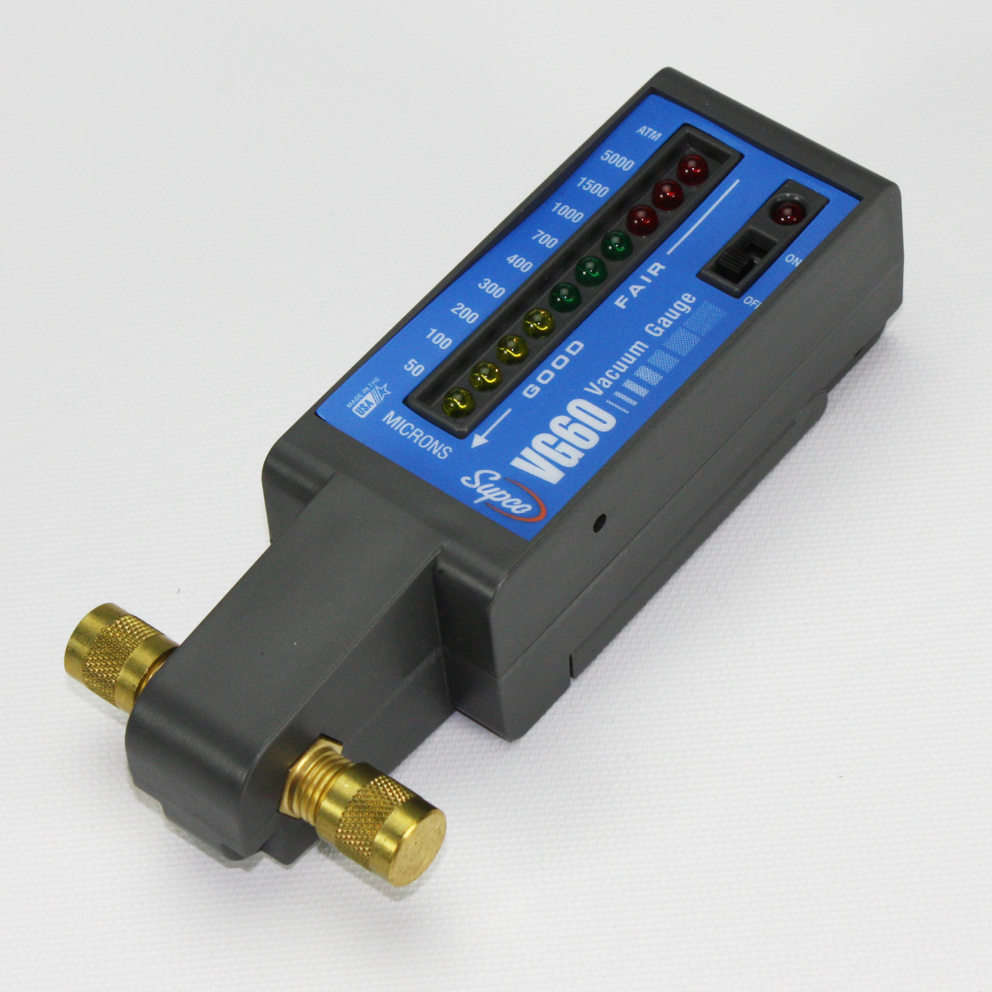 VG60 Supco Electronic Vacuum Gauge 50 To 5,000 Micron LED Display