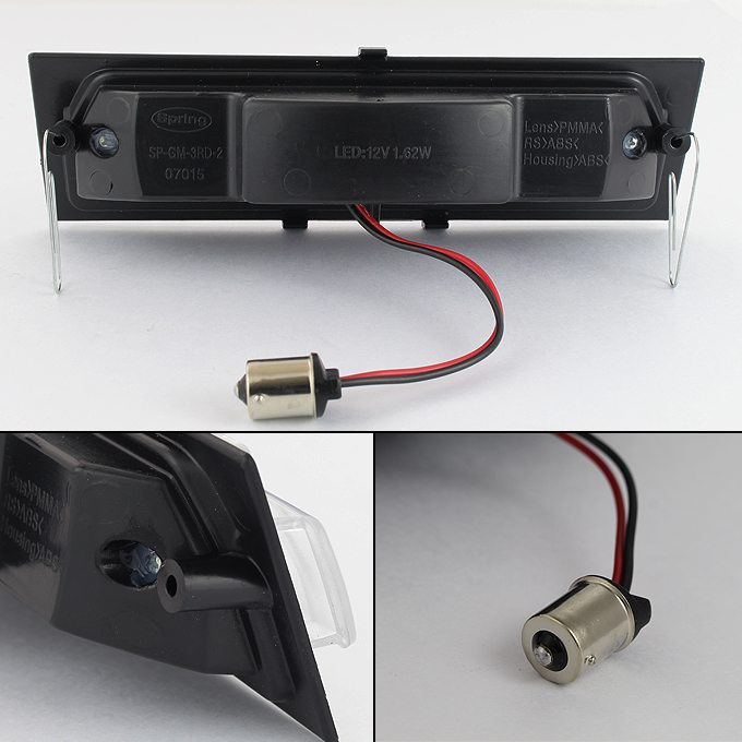 9196 Chevy Corvette C4 Chrome Clear Rear Full LED 3rd Third Brake