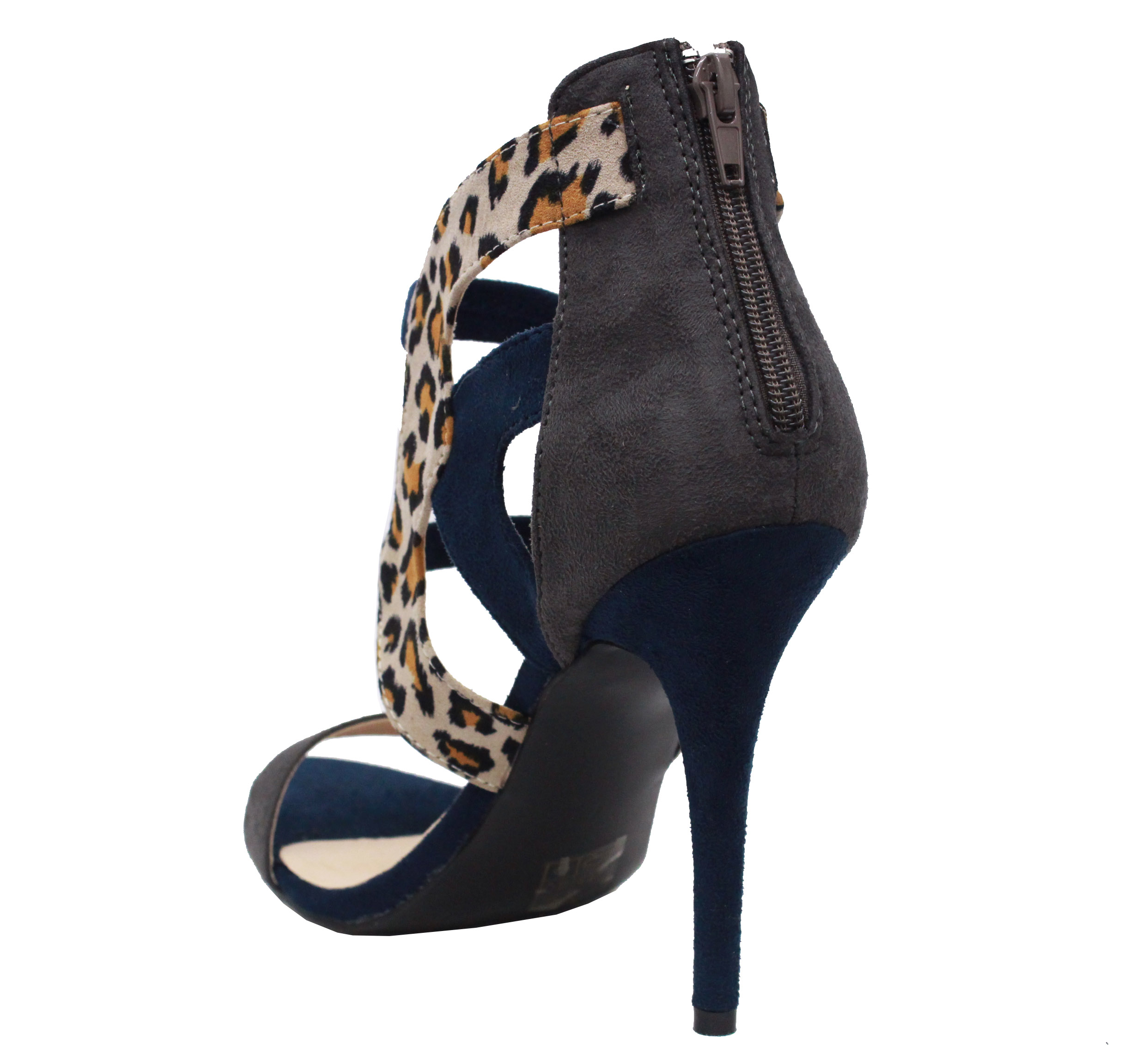 Ladies Womens Mid High Heel Peep Toe Ankle Strappy Cut Out Sandals Shoes Size - Picture 10 of 13