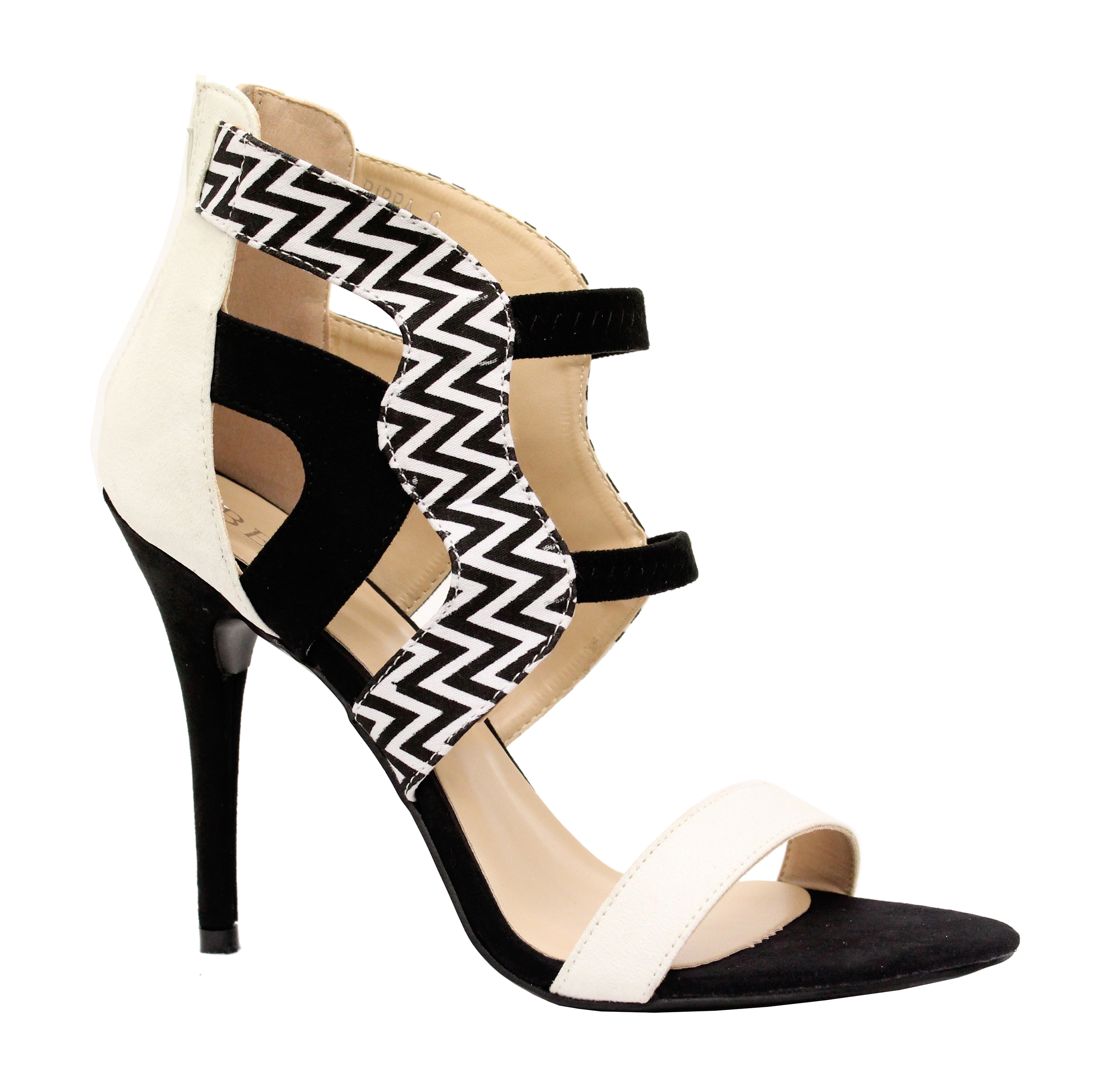 Ladies Womens Mid High Heel Peep Toe Ankle Strappy Cut Out Sandals Shoes Size - Picture 11 of 13