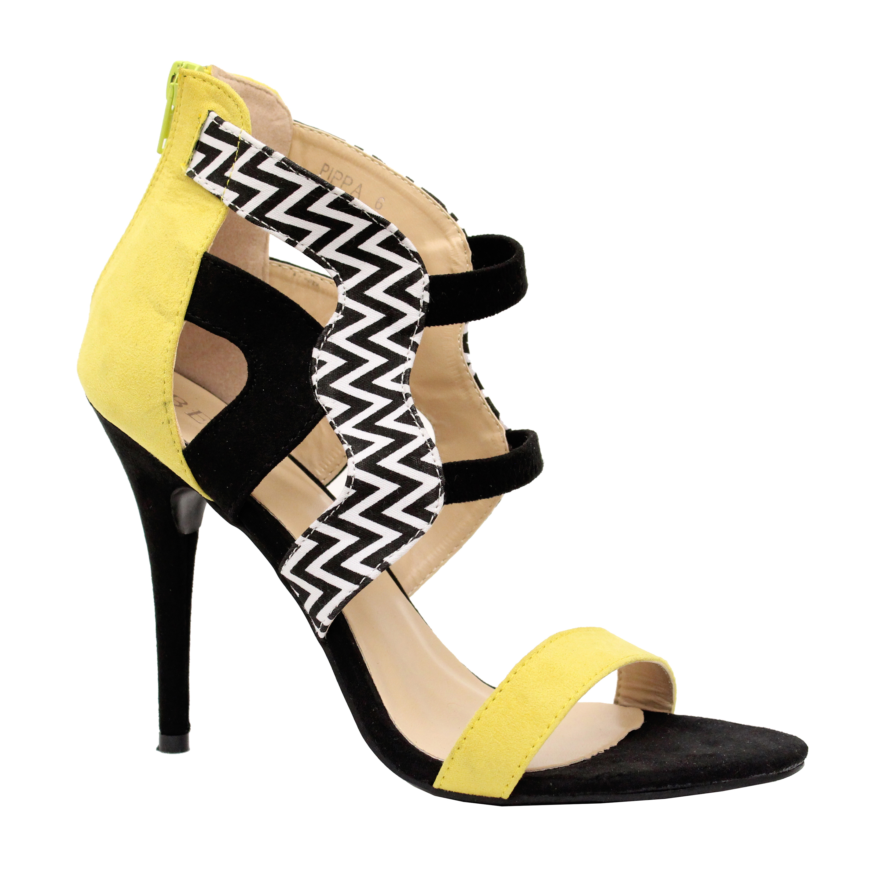 Ladies Womens Mid High Heel Peep Toe Ankle Strappy Cut Out Sandals Shoes Size - Picture 12 of 13
