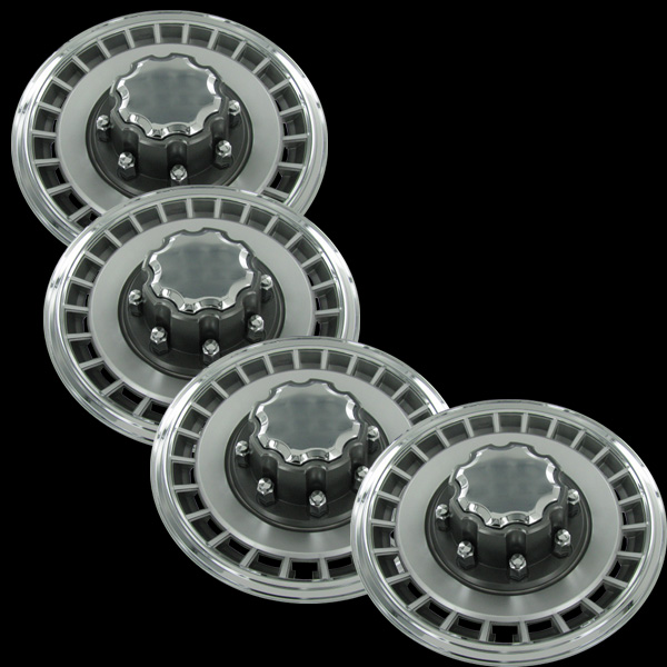 4 16" 8 Lug Hubcaps Hub Cap Wheel Covers Wheel Skin For Ford Truck F