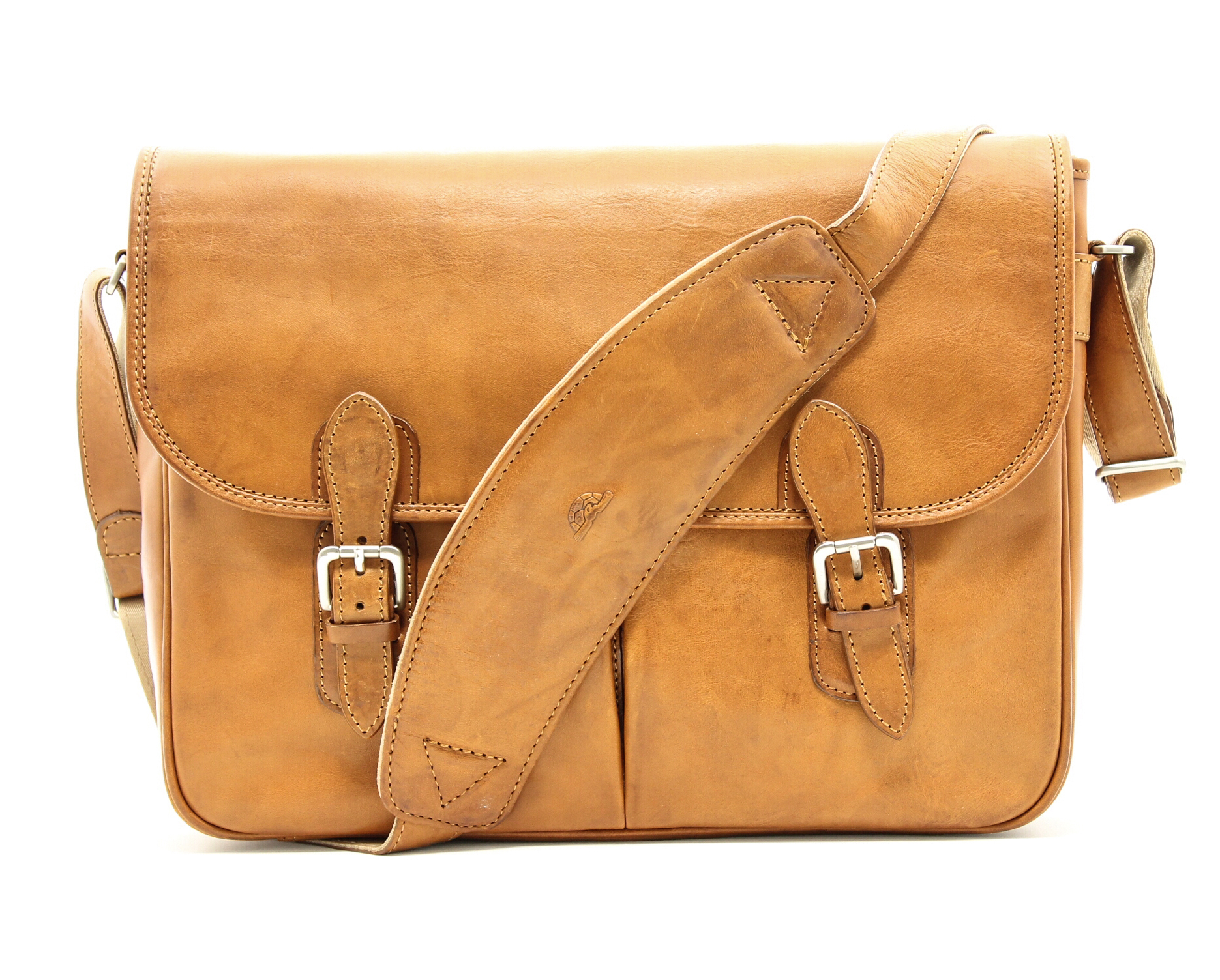 Tony Perotti Lorenzo Leather Laptop Messenger Satchel Bag | eBay
