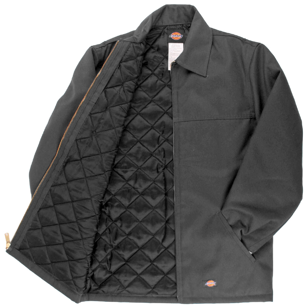 Dickies Men's Hip Length Lined Zip Up Twill Jacket Work Uniform Style