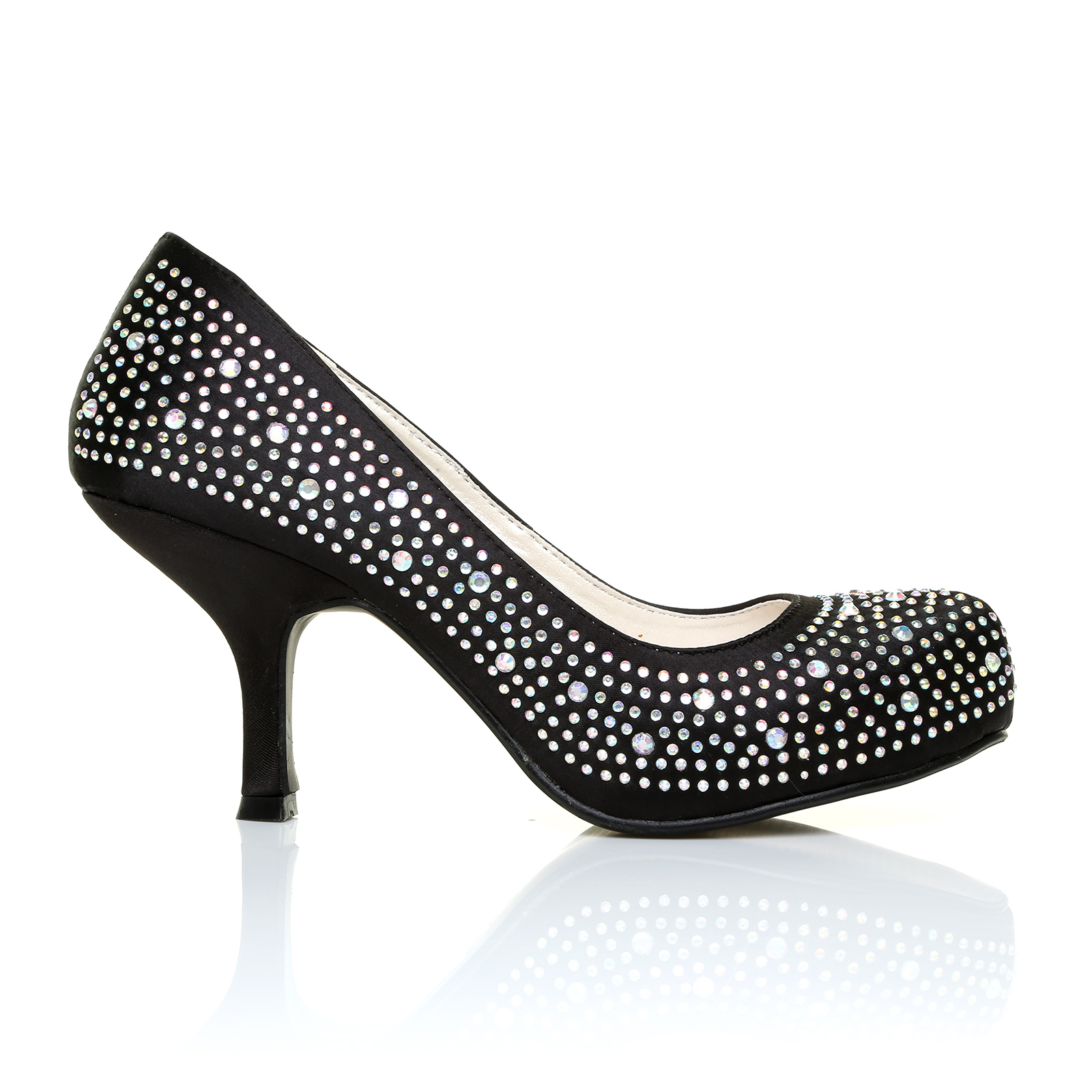 Ladies Diamante Sandals Womens Slip On Flat Open Toe Sling Back Summer Shoes New | eBay