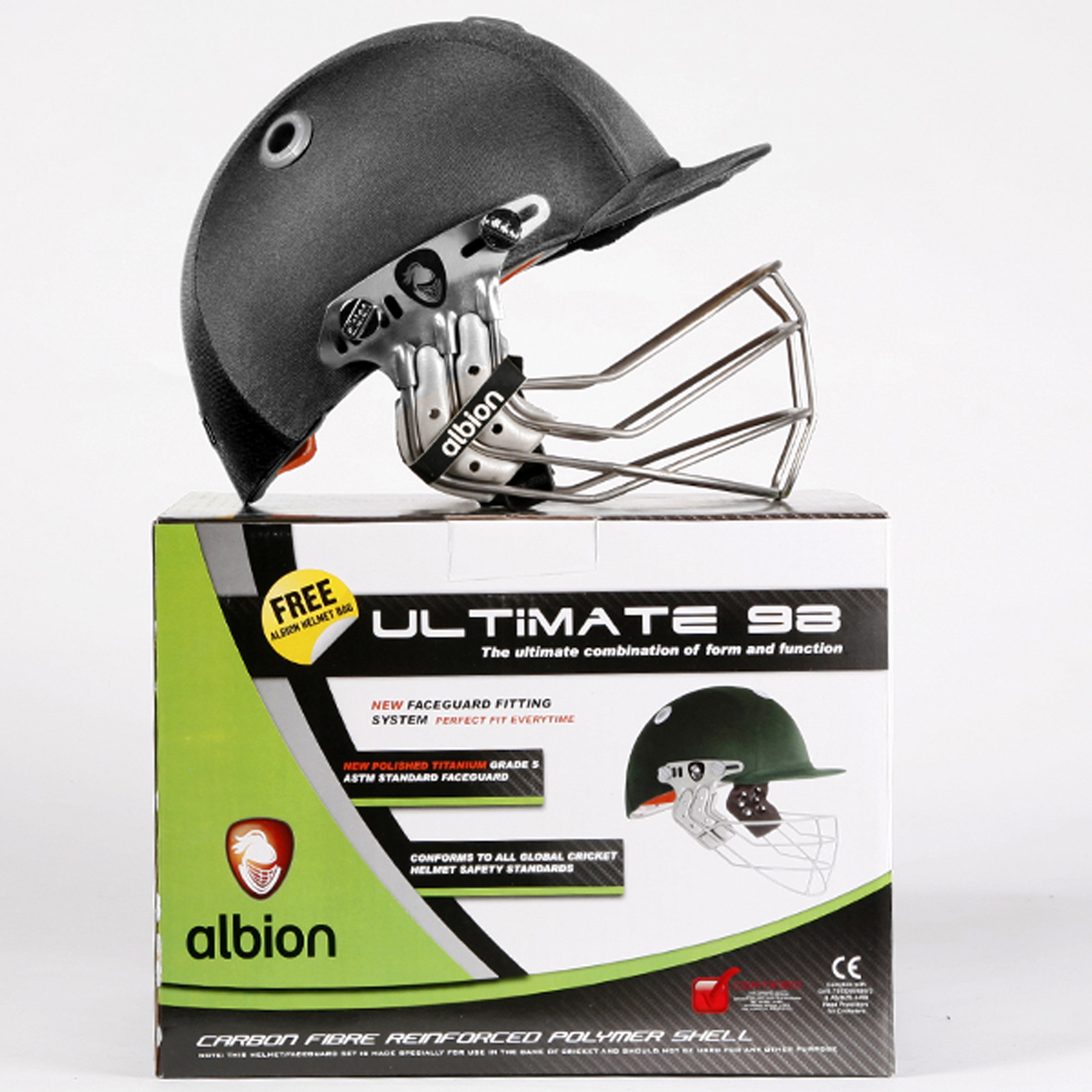 Albion Ultimate 98 Cricket Helmet Titanium Faceguard Protection 7 Colours S M L eBay