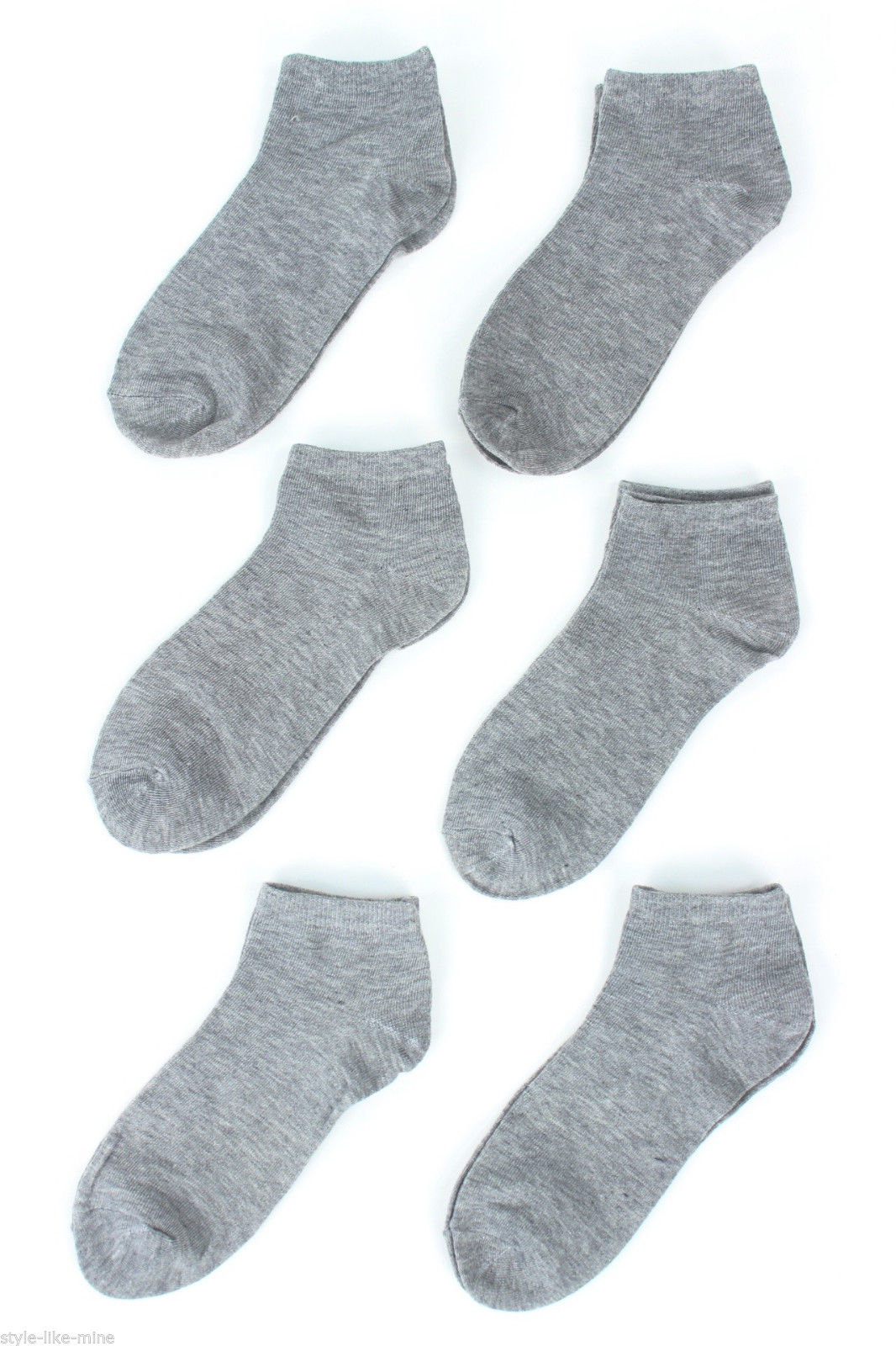 6 Pairs Womens Ankle Socks Solid Low Cut Sport Crew Athletic Peds Lot Pack eBay