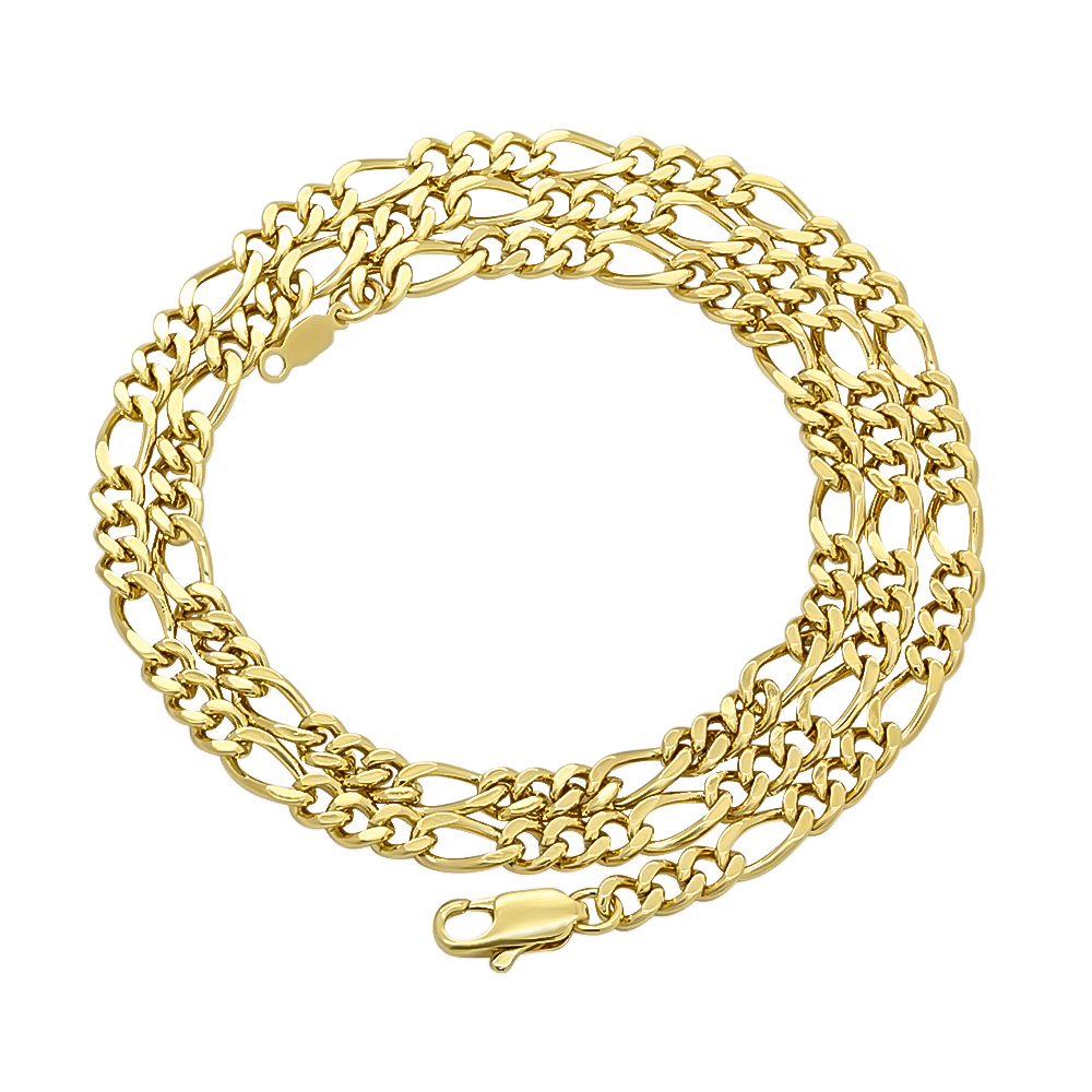 Figaro 24k gold chain Clearance