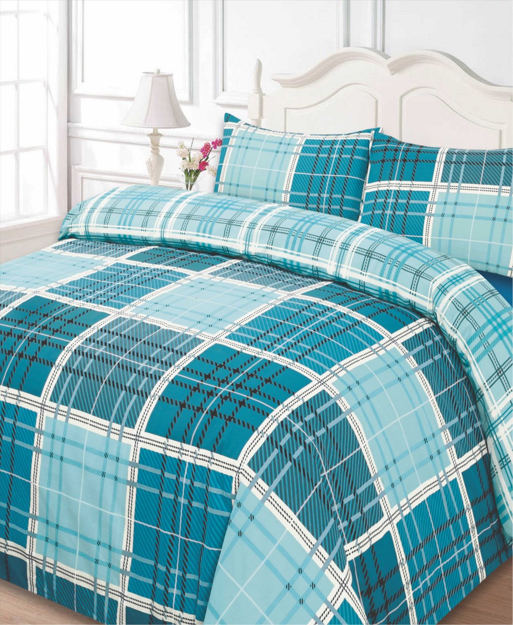 Polycotton Duvet Cover With Pillow Case Bedding Set Single Double King