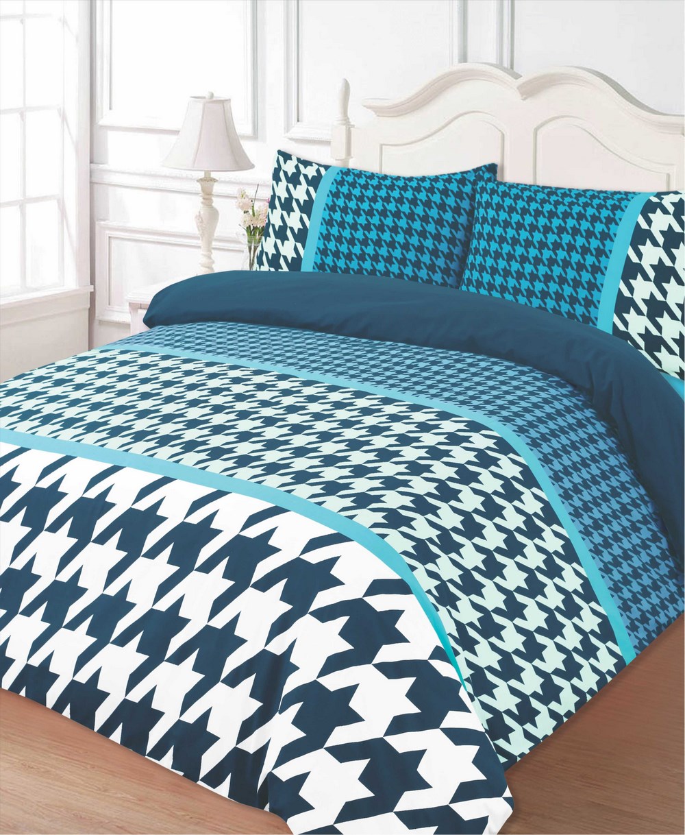 Polycotton Duvet Cover With Pillow Case Bedding Set Single Double King