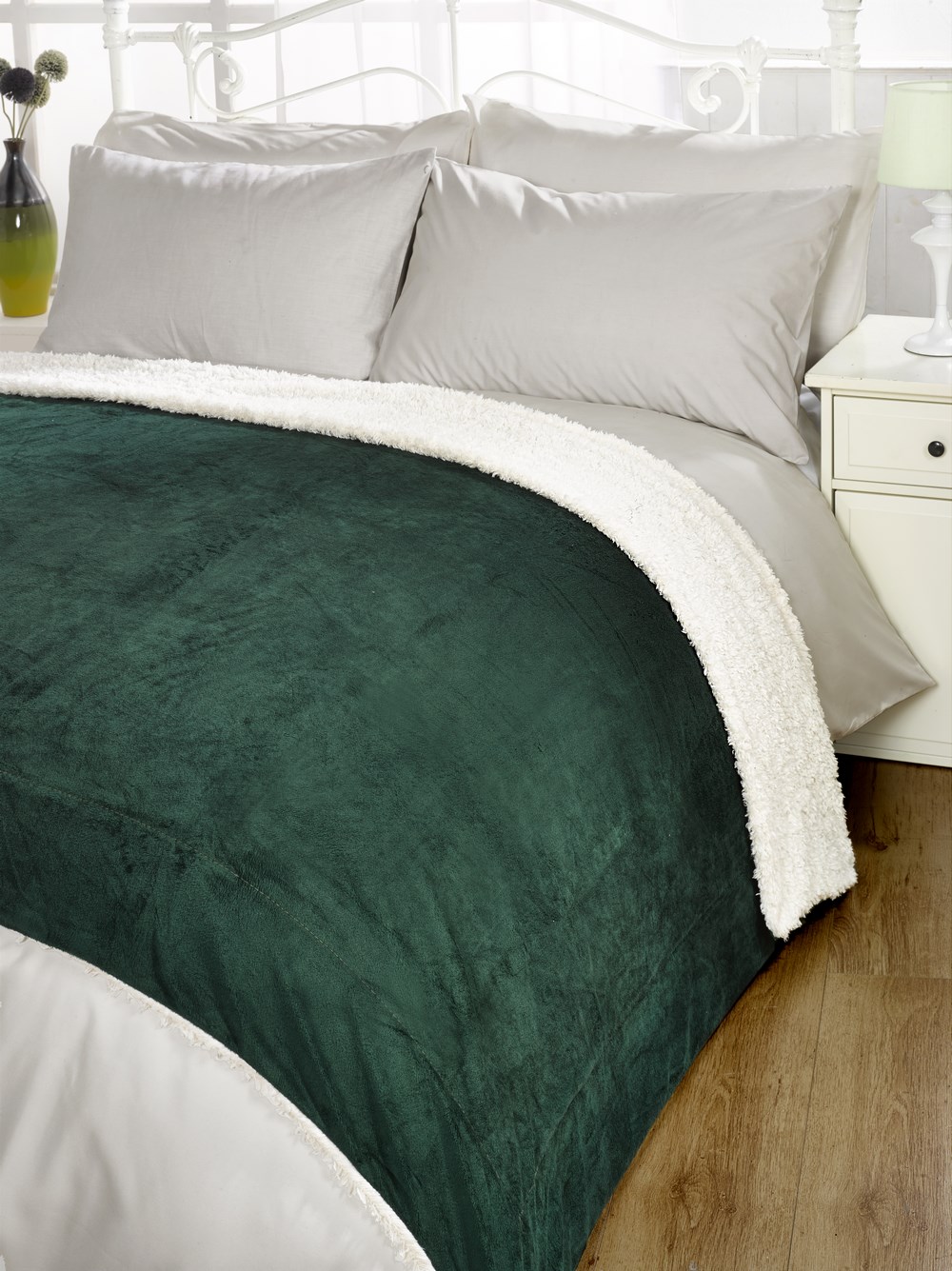 Luxurious Sherpa Throw Blanket All Colours eBay