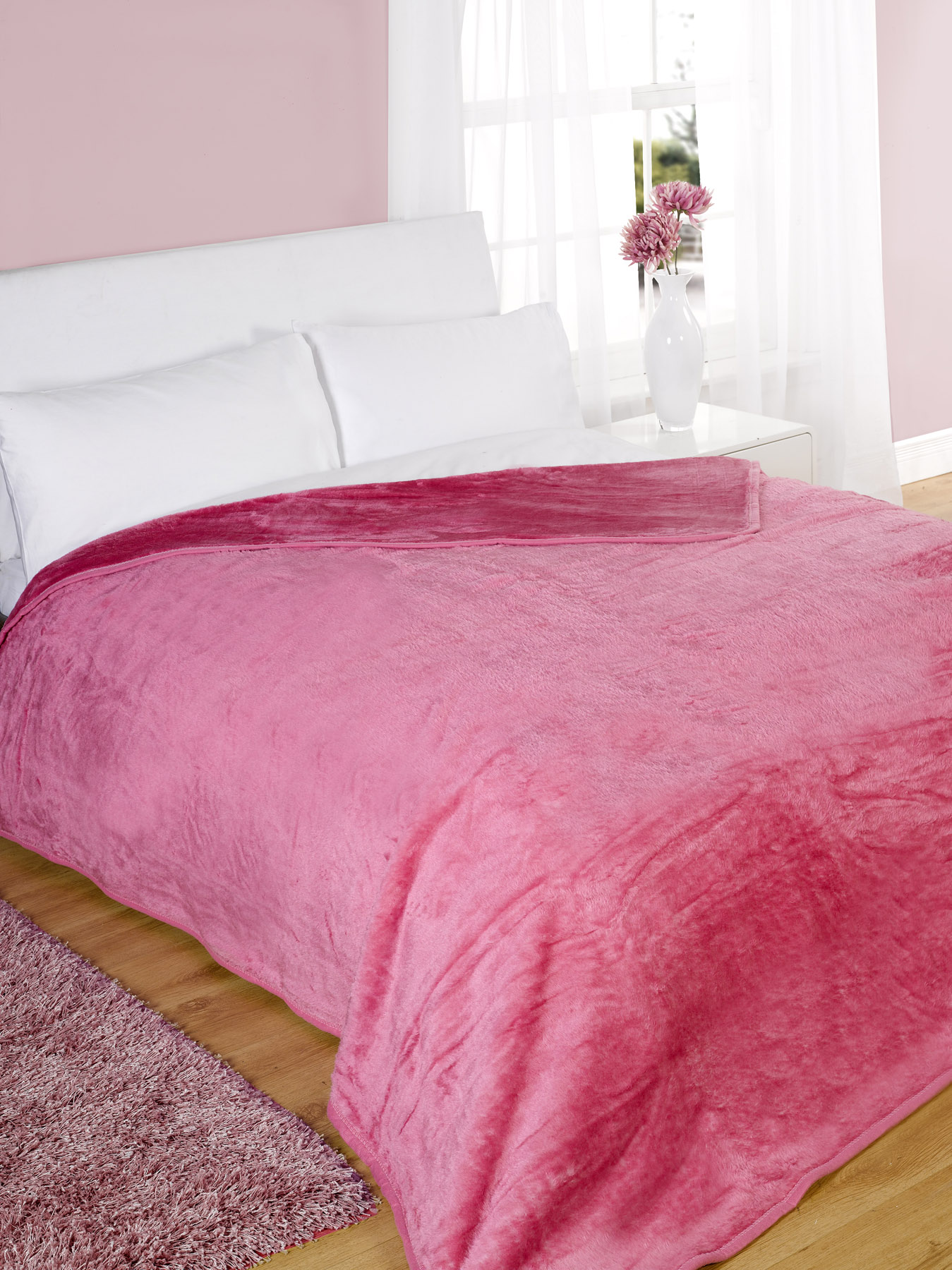 Mink Faux Fur Throw Fleece Blanket All Colours and Sizes eBay