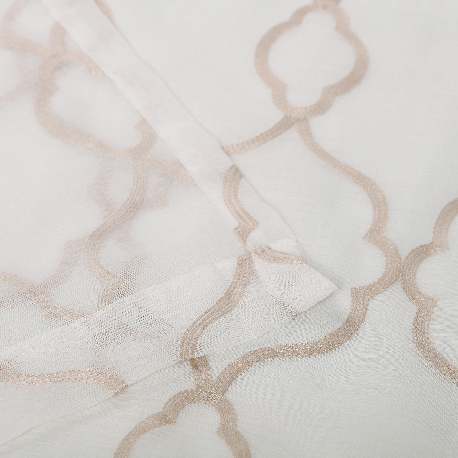 LATTICE 2 PANELS SHEER CURTAINS